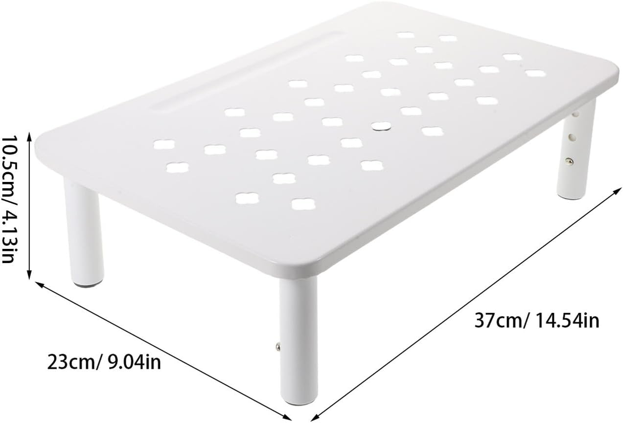 Parliky Adjustable Non-Slip Elevated Cat Feeder Stand with 3-Level Height White Holder for Automatic Feeders and Water Dispensers, Suitable for Small Cats and Puppies Indoor Travel - Black image number 4