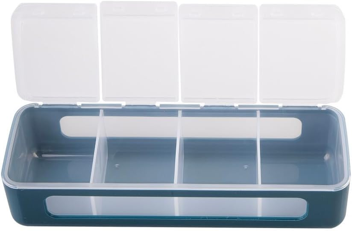 Melii Luxe 4 Compartment Snackle Box - Blue image number 6