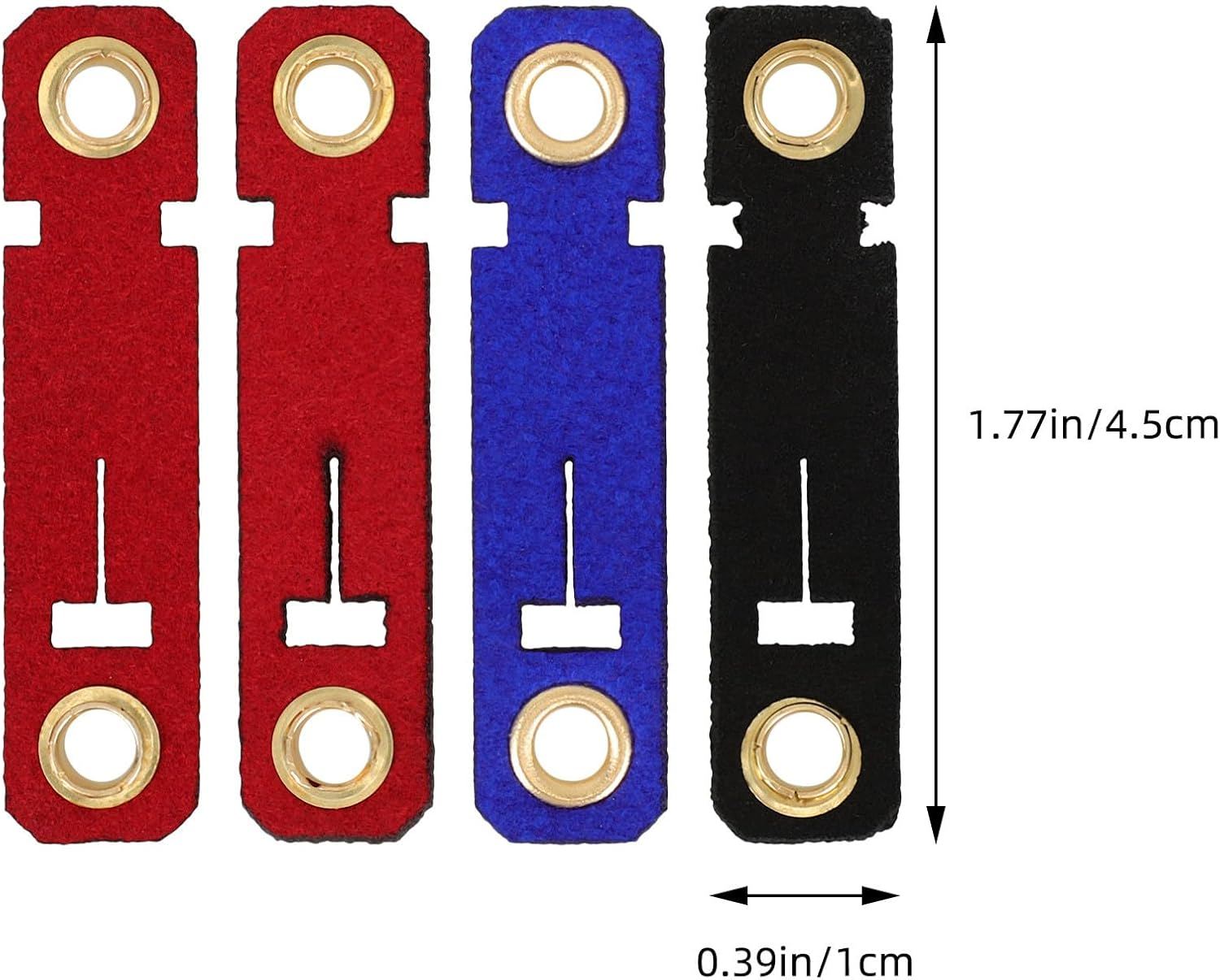 NUOBESTY 4 Sets Suede Cloth Bird Leg Rings Parrot Ankle Bands with Open Design for Pigeon Foot Protection and Bird Identification Suitable for Cockatiels and Budgerigars image number 2