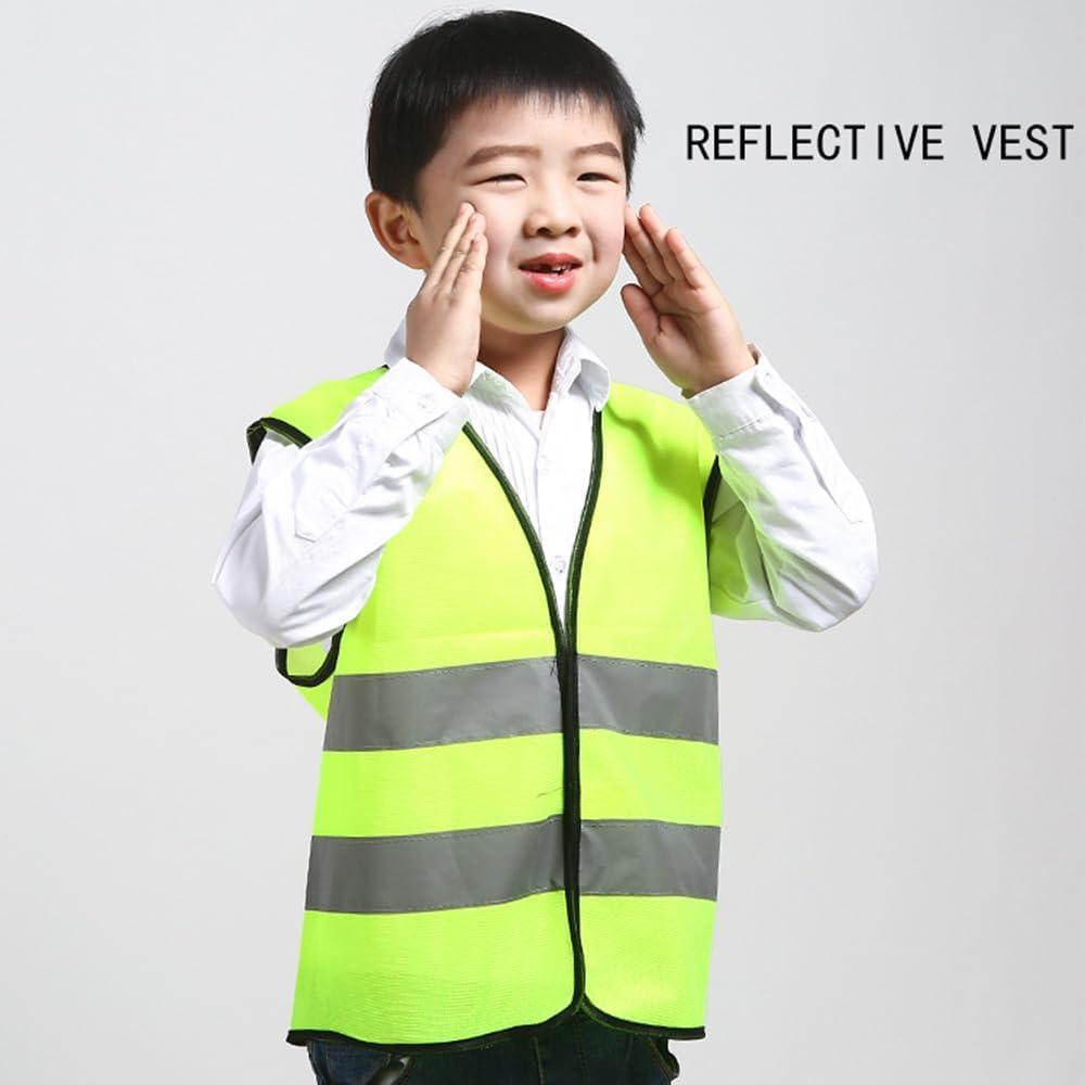 2 Pcssafety Vest High Visibility Reflective Vest High Vis Construction Vest with Elastic Waistband,High Vis Jacket with Reflective Strips for Outdoor