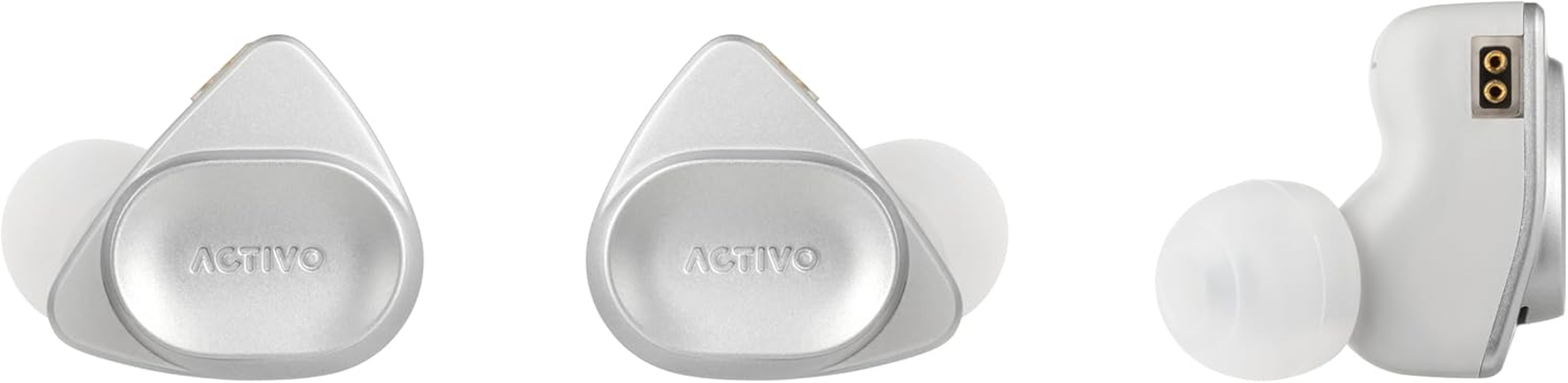 Activo Volcano Triple Dynamic Driver In-Ear Earphones - Silver image number 6