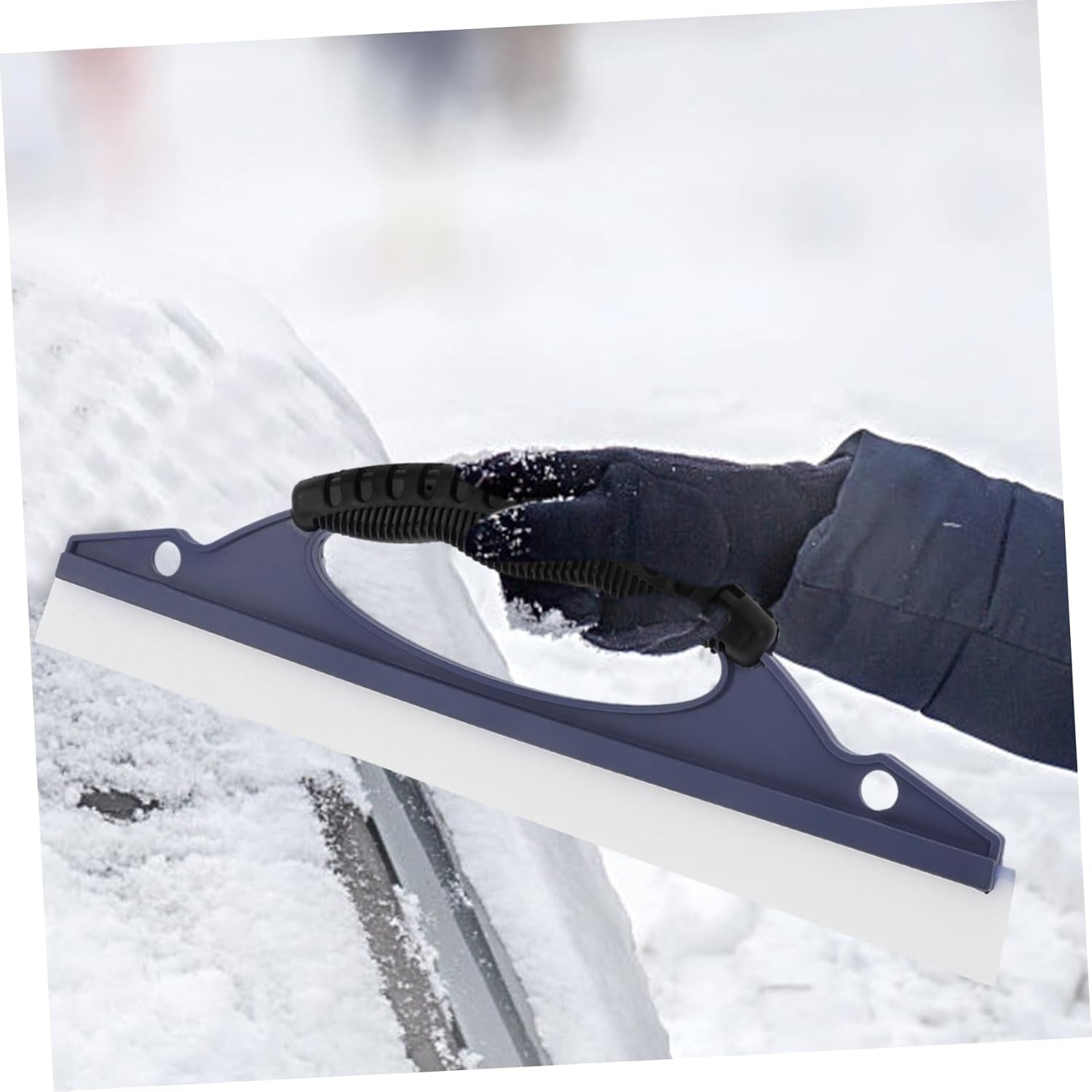 PAMINGONO Silicone Car Squeegee 2Pcs Set for Windshield and Window Cleaning, Automotive Snow Remover Tool for Winter Car Care and Water Removal image number 4