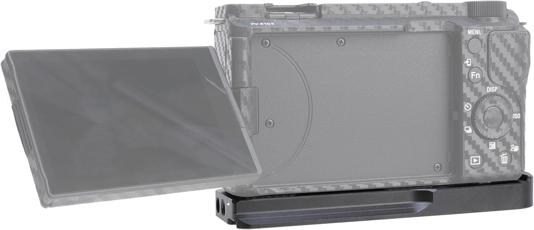 FOTGA ZV-E10II L-Bracket Handle, L-Shaped Handle with Quick Release Plate Mount for Sony Alpha ZV-E10 II Camera, Integrated Side Grip, Quick Release Plate Compatible with Arca Swiss