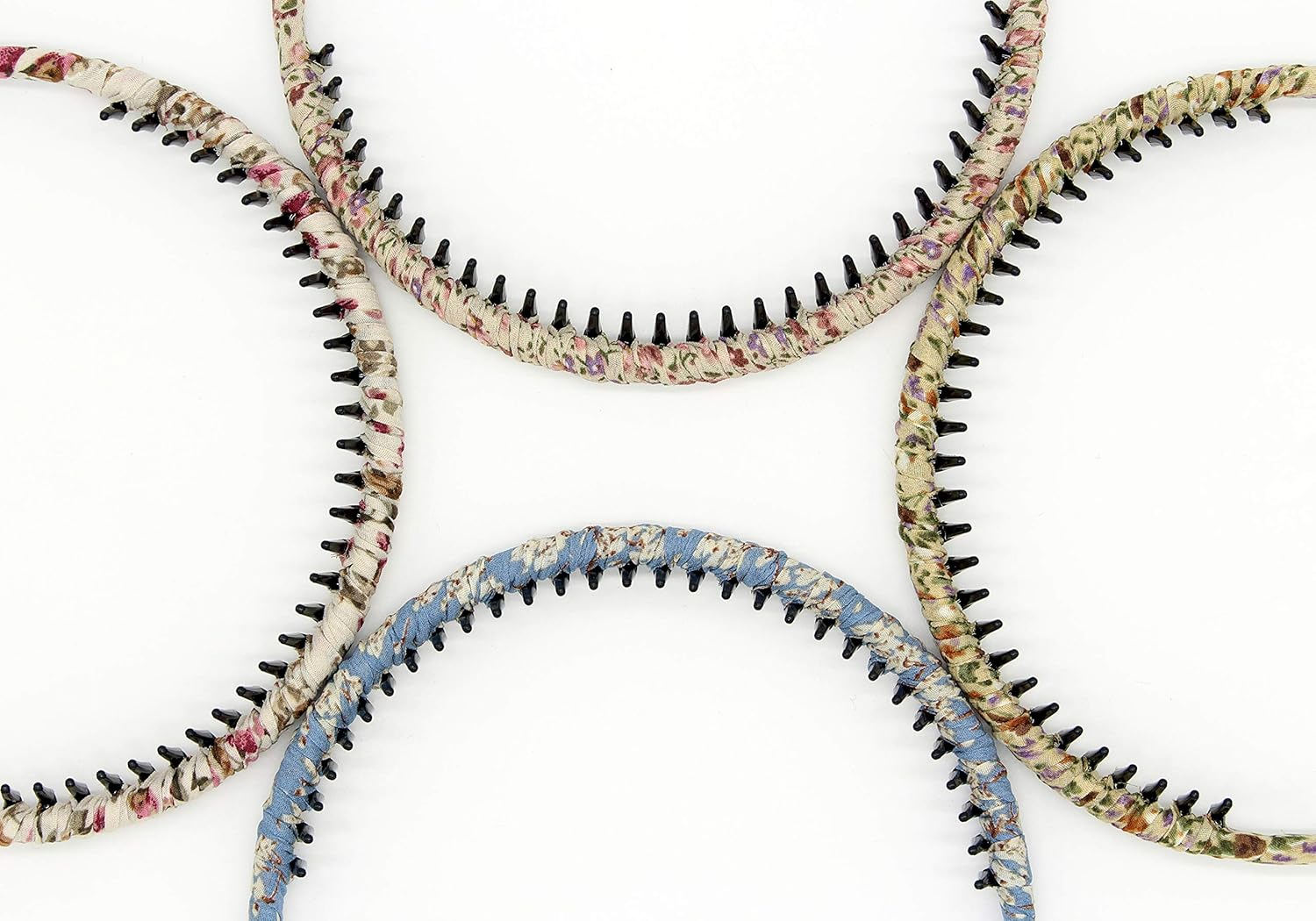 Fashion Hair Accessories Comfy Short Headband Hair Hoop Teeth Comb Hairband Hair Band Non-Slip Headbands for Women Girl(4 Color) - Multi-Colored-001 image number 5