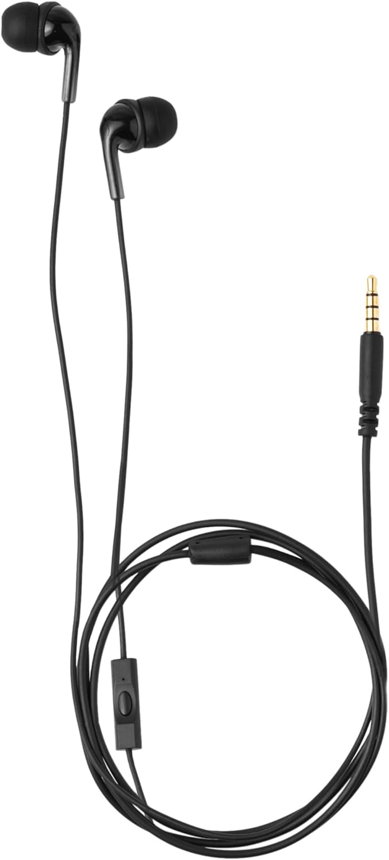 Amazonbasics In-Ear Headphones with Mic 2.5 X 1.4 X 1.7 Cms Black image number 2
