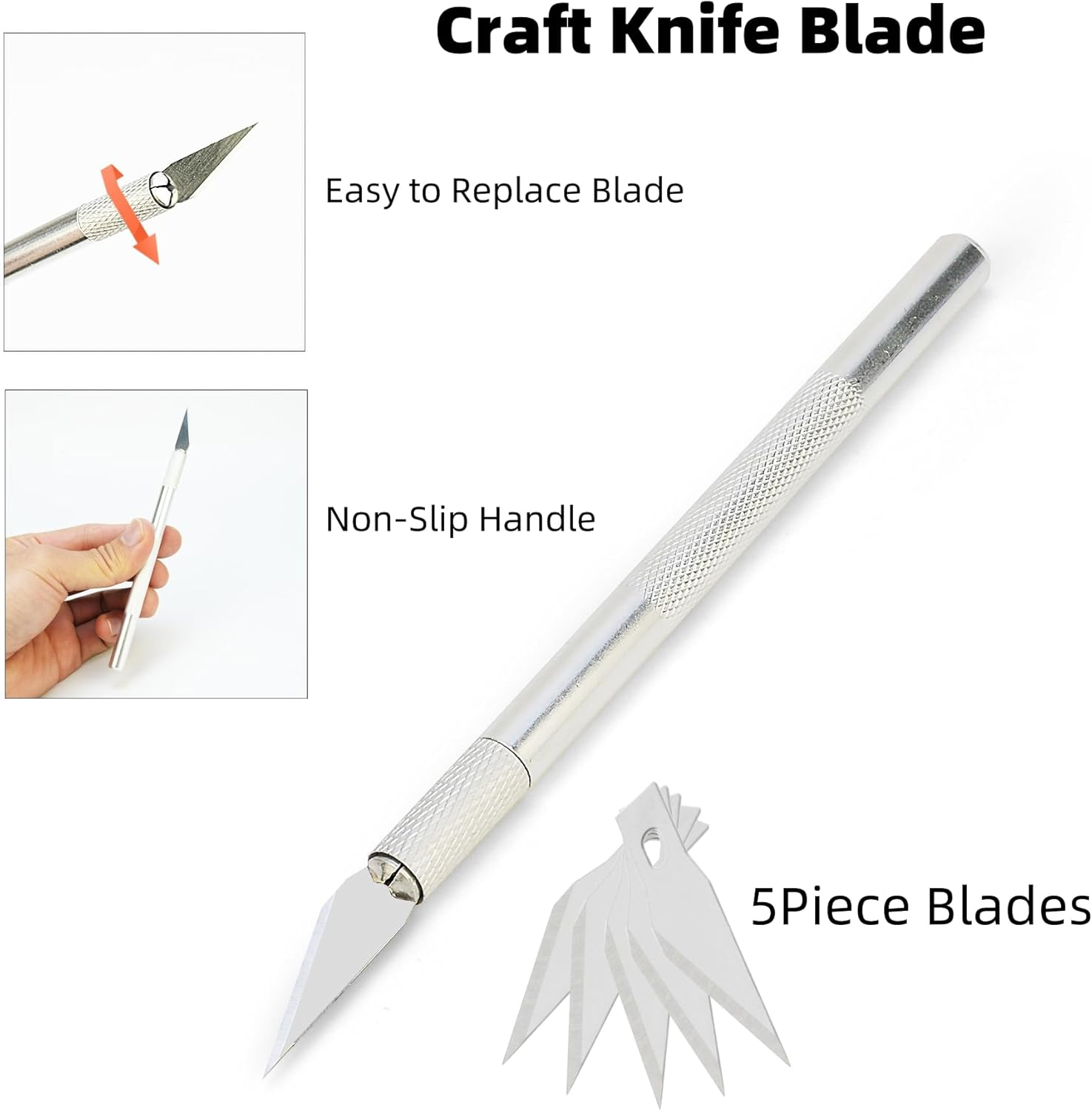 Umaki Vehicle Vinyl Wrap Tools Tinting Kit with 4In & 8.3In Plastic Felt Squeegee, Paper Razor Cutter, 7In1 Green Wrap Tuck Tools, Precise Knife and 2 Pairs Vinyl Wrap Gloves, Scratchless Application image number 2