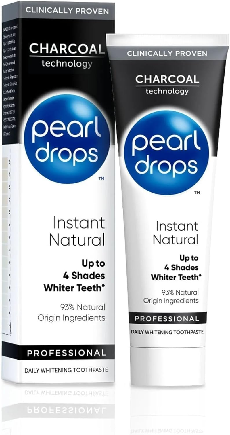 Pearl Drops Instant Natural White Charcoal Whitening Toothpaste, 100G image number 1