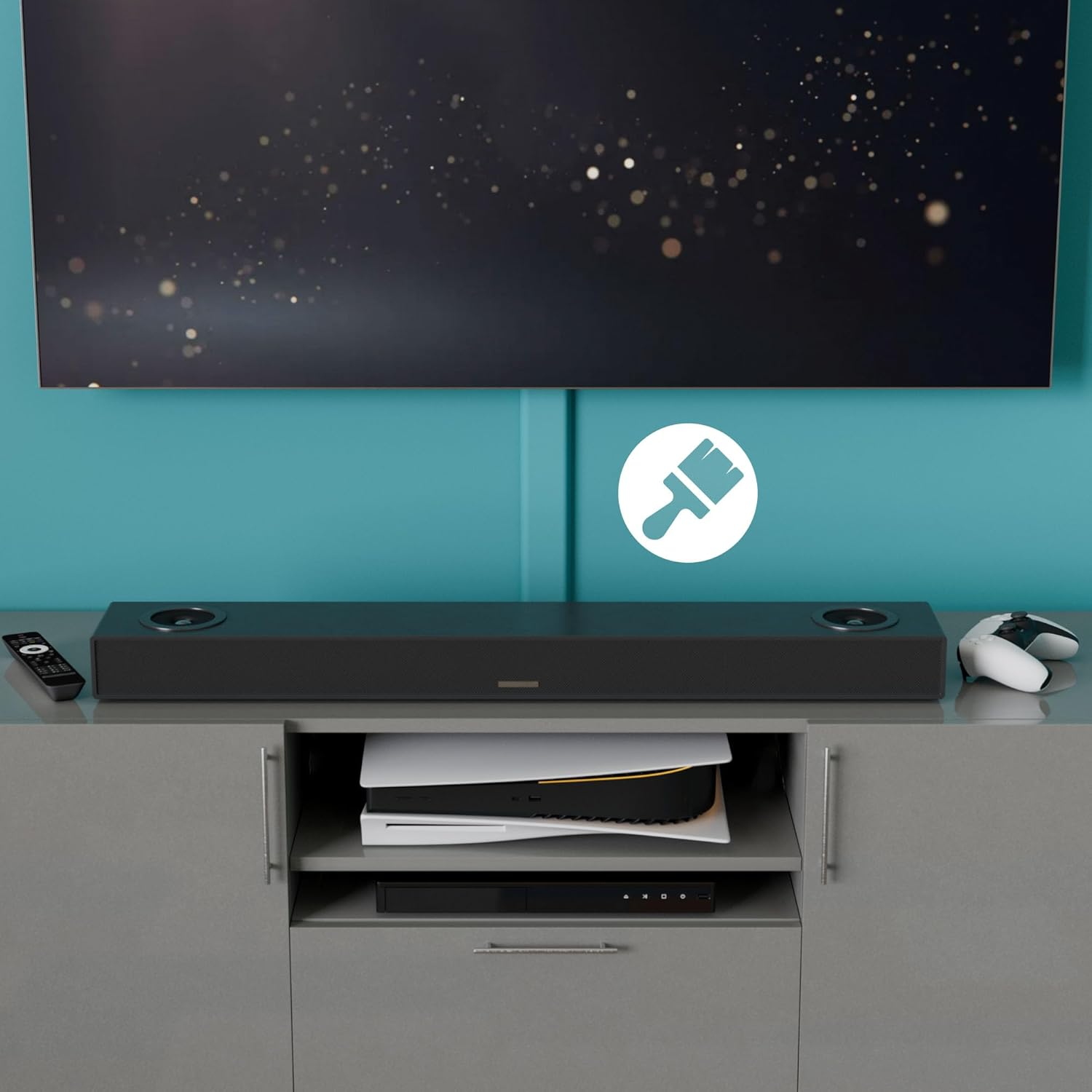 D-Line Cable Trunking, Wire Cover for Wall, TV Cable Tidy, Paintable, Self-Adhesive, Hinged One-Piece Design - 2X 60Mm (W) X 15Mm (H) X 40Cm Lengths (80Cm Total) - White image number 2