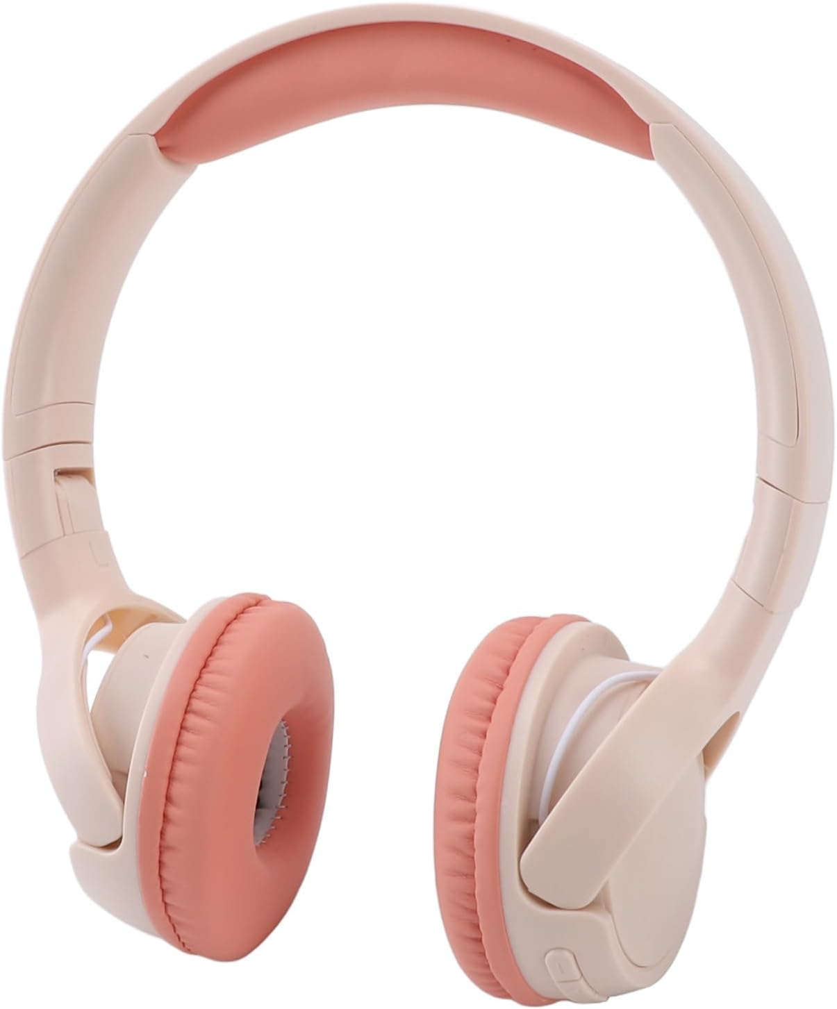 MENDUNER Bluetooth Headphones over Ear, Stereo Heavy Bass Lossless Rechargeable Wireless Headset, 40Mm Speaker, Foldable and Comfortable for Home Travel Gym Workout PC (Pink)