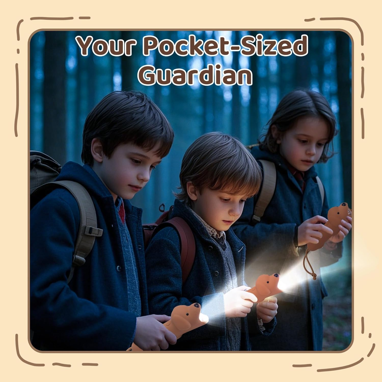 Phoselpida Silicone LED Flashlight,Rechargeable Cute Animal Shaped Silicone Flashlight,Crocodile and Dog Flashlight,Gifts for Camping Essentials Gear,Birthday,Christmas and New Year (2PCS) Dog Torch image number 6