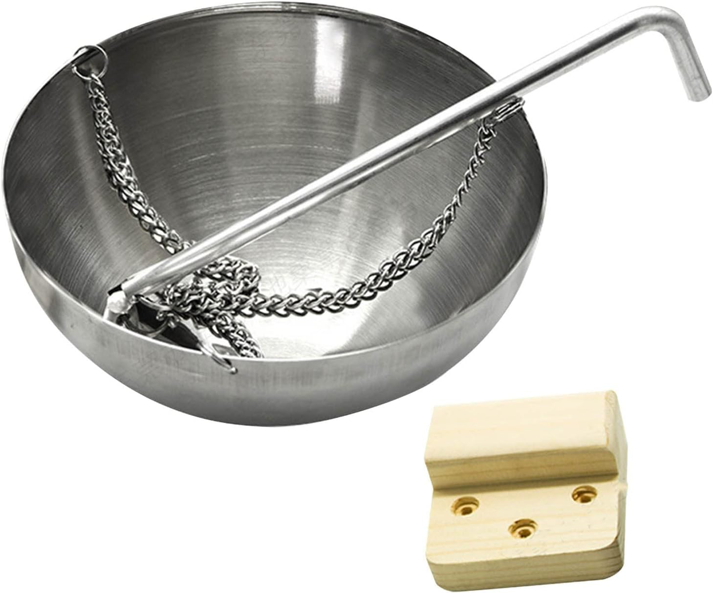 2 Sauna Oil Cup | Stainless Steel Sauna Oil Cup with Chain,Sauna Aromatherapy Oil Holder Oil Fragrance Diffuser Bowl for Sauna and Spa Zankie