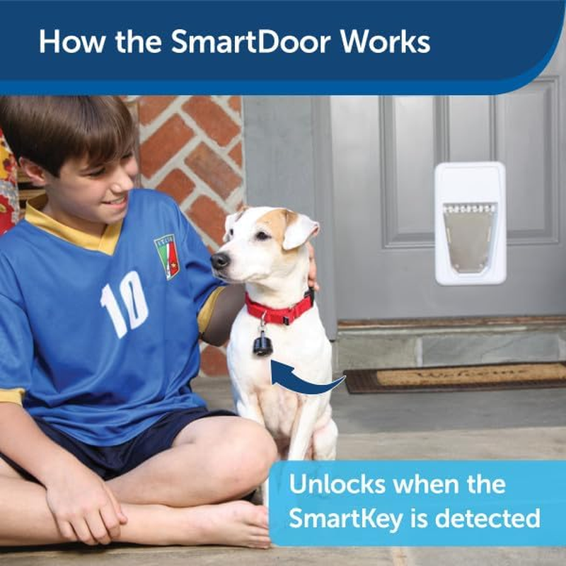 Petsafe Electronic Smartdoor &ndash; Automatic Dog and Cat Door&ndash; Collar Activated with Smartkey
