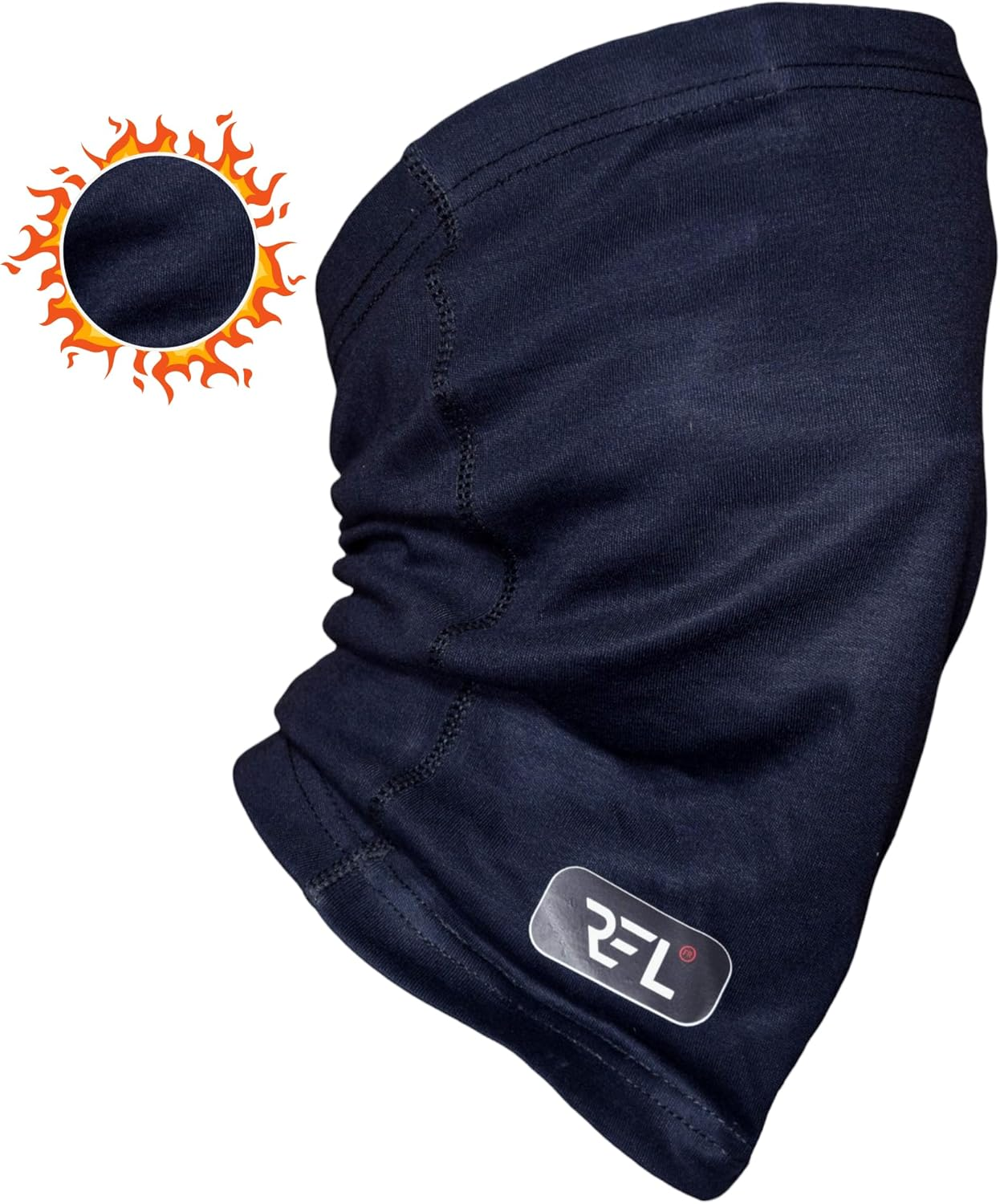Regal Enterprises LLC Pack of 2 Fire-Resistant Neck Gaiters &ndash; Black & Navy Blue | FR Flame-Retardant Face & Neck Cover for Safety & Comfort image number 4