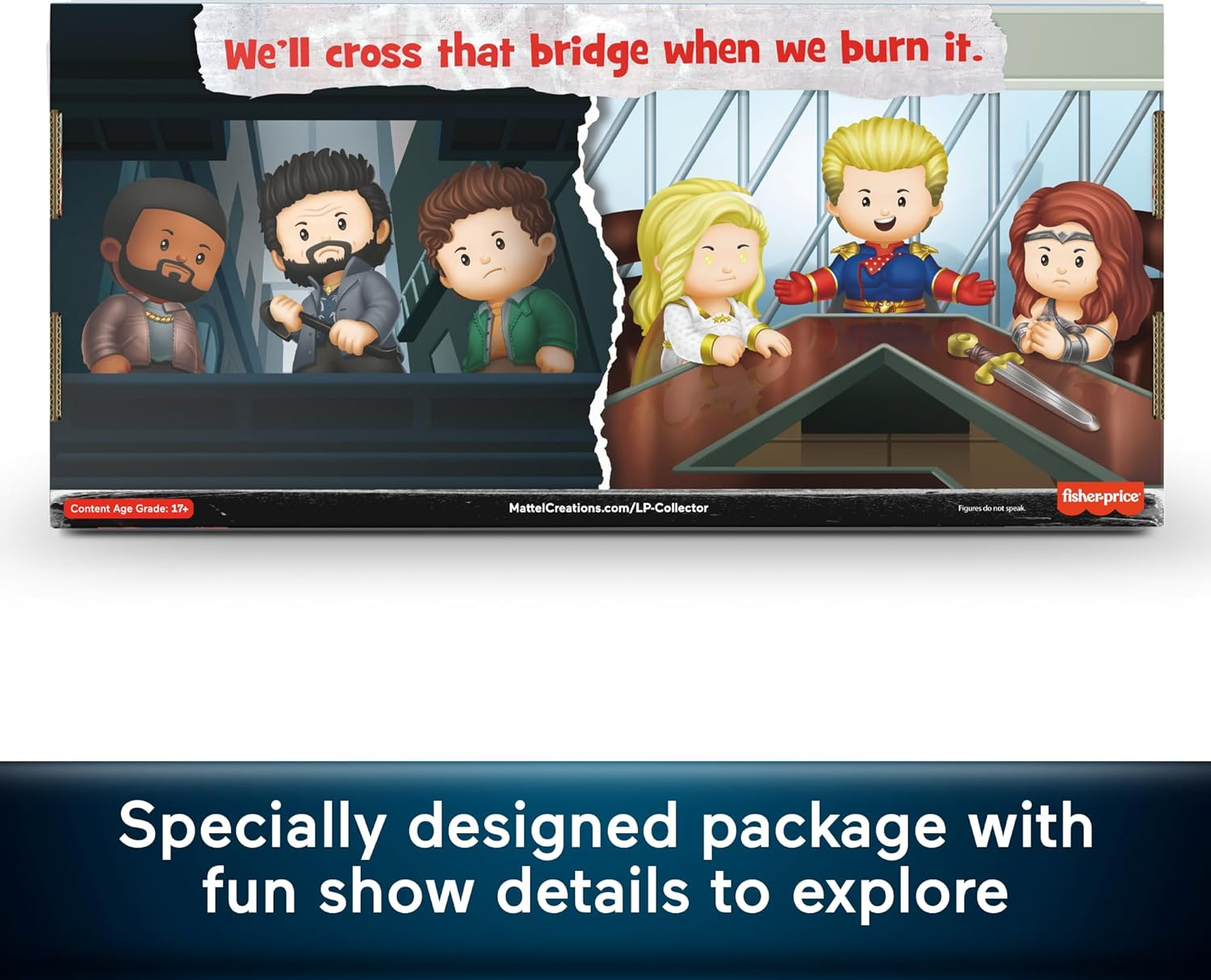 LITTLE PEOPLE COLLECTOR the Boys Special Edition Set with Character Figures in a Display Gift Box for Adults & Fans, 6 Figures image number 4