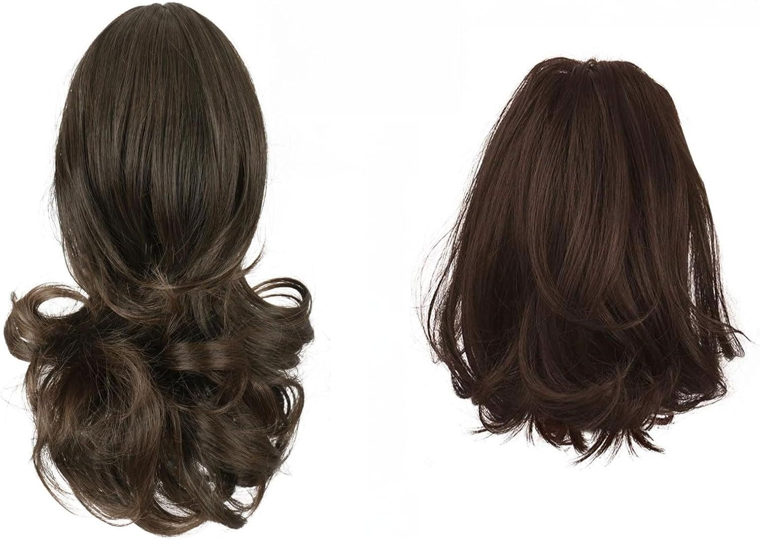 Long Curly Claw Clip Ponytail Extension 40Cm Heat-Resistant Synthetic Hairpiece Adds Volume & Length Natural-Looking Hair Extension for Women &ndash; Fengea image number 2