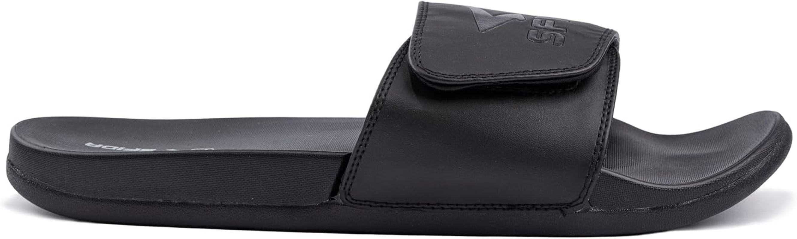 Sfida Laze Adjustable V Strap Slides Mens Black Outdoor Lightweight image number 1