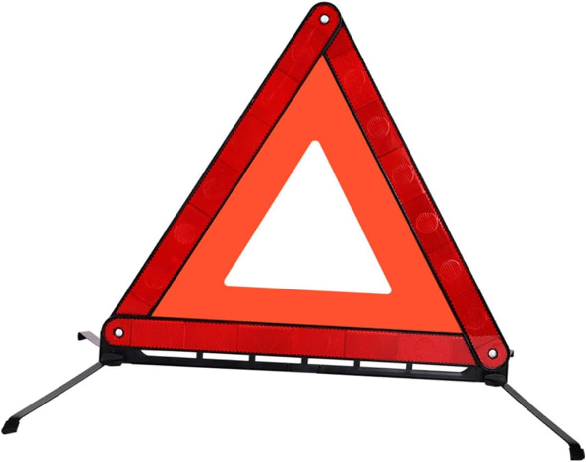 Foldable Reflective Emergency Warning Triangle Road Trip Safety Triangle for Adults Car Warning Sign Tripod Base image number 5