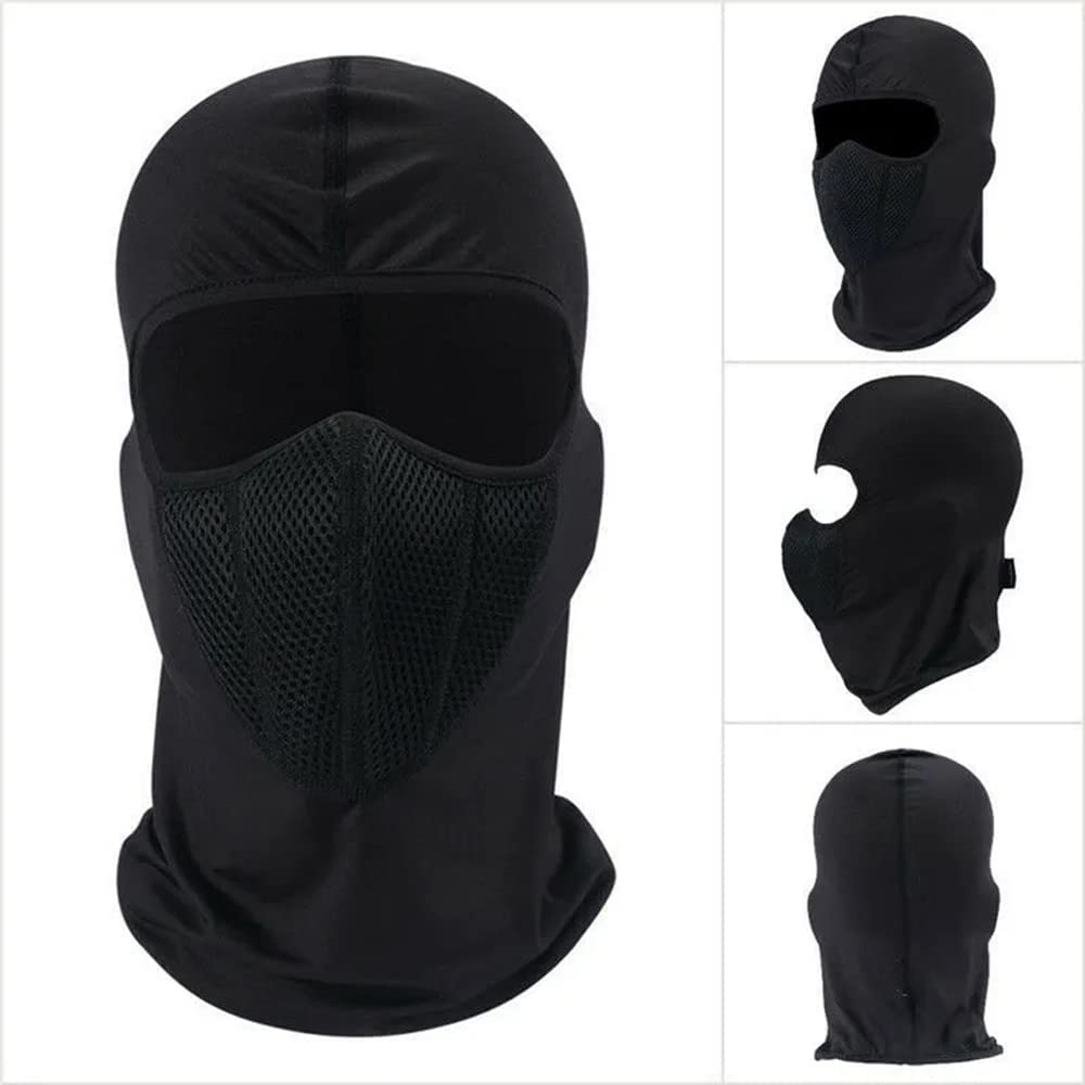 Nomel Ski Motorcycle Cycling Balaclava Full Face Mask Neck Scarf Windproof Outdoor AU (Black) A43 image number 4