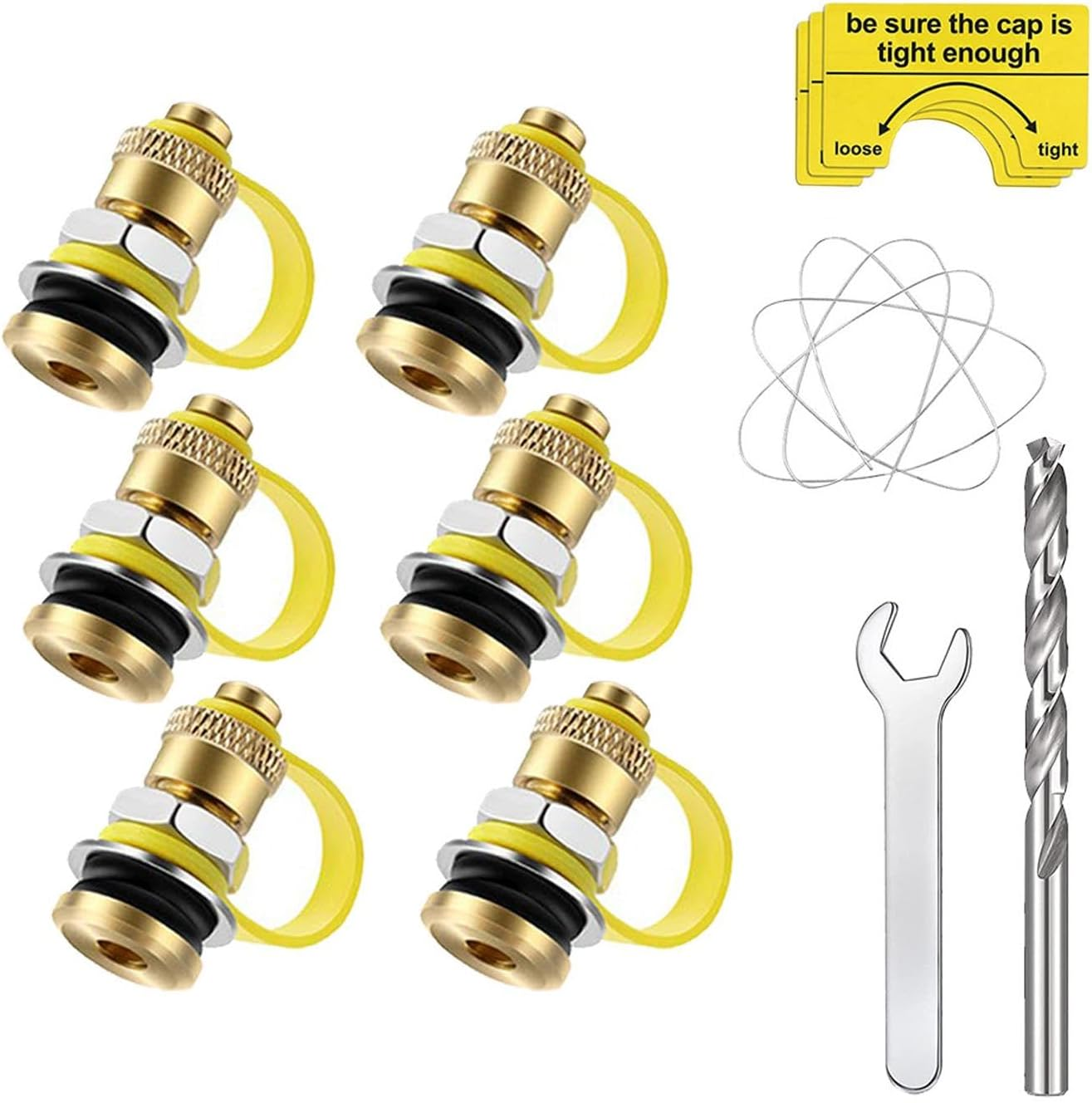 6Pcs Fuel Gas Can Vent Caps, Fuel Gas Tank Vent Caps Gas Can Replacement for Gas Fuel Water Can Jug to Allow Faster Flowing image number 3