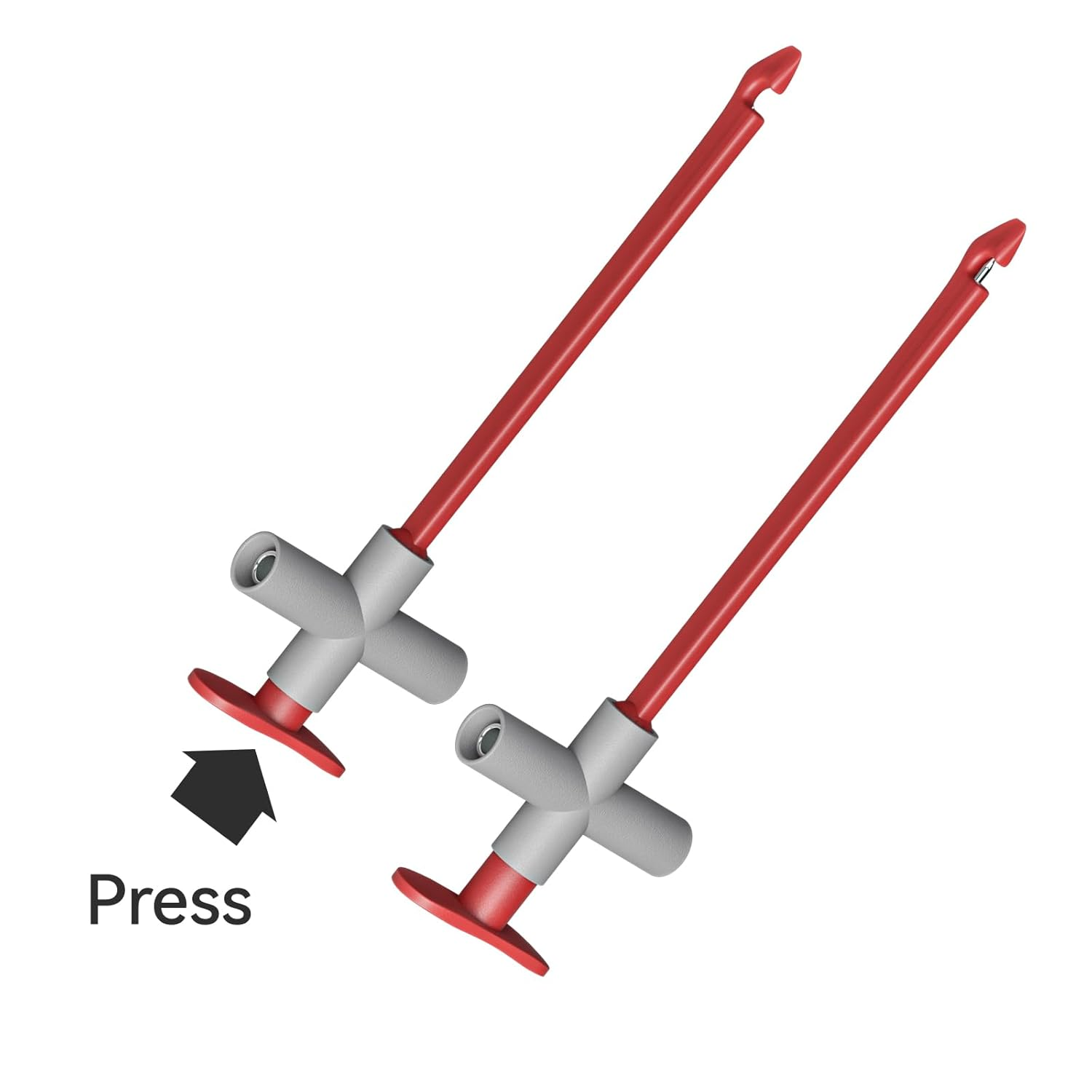 Goupchn 2PCS Multimeter Test Leads 4Mm Banana Plug Male to Male with Puncture Probes Wire-Piercing Test Clip Tool for Multimeter Testing Automotive Car Repairing - P1033A image number 2