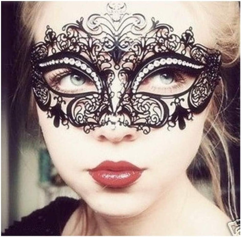 Masquerade Mask, Metal Masks Sexy Venetian Carnival Masks Fancy Dress, Venetian Mardi Gras Prom Mask for Women image number 2