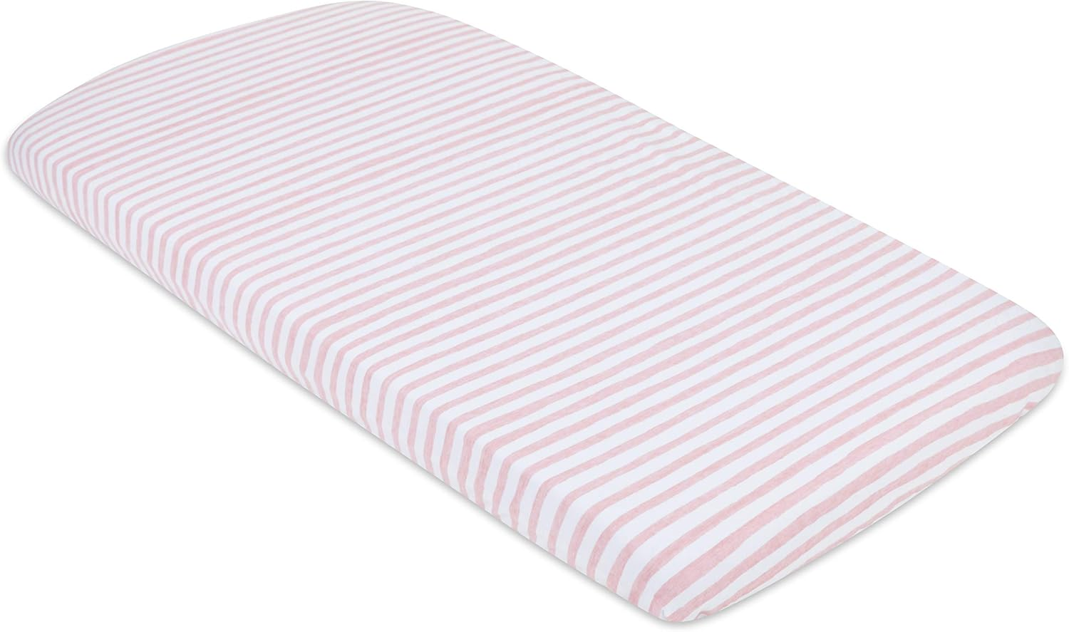 Ely'S & Co. Waterproof Bassinet Sheet,No Need for Bassinet Mattress Pad Cover, 2 Pack Mauve Pink Splash & Stripes,For Baby Girl image number 6
