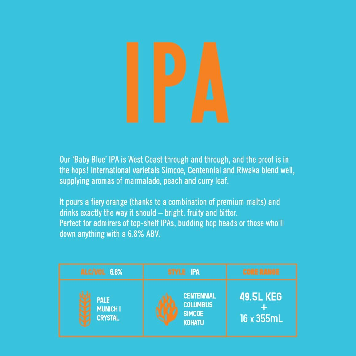 Pirate Life India Pale Ale, Premium Australian IPA, Hoppy & Aromatic Pale Ale Beer, 6.8% ABV, 355Ml (Case of 16 Cans) image number 4