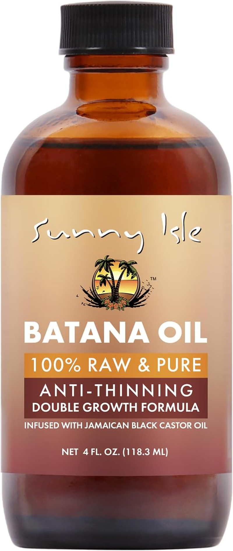 Sunny Isle Batana Oil Infused with Jamaican Black Castor Oil 4Oz | Anti-Thinning Double Growth Formula image number 4