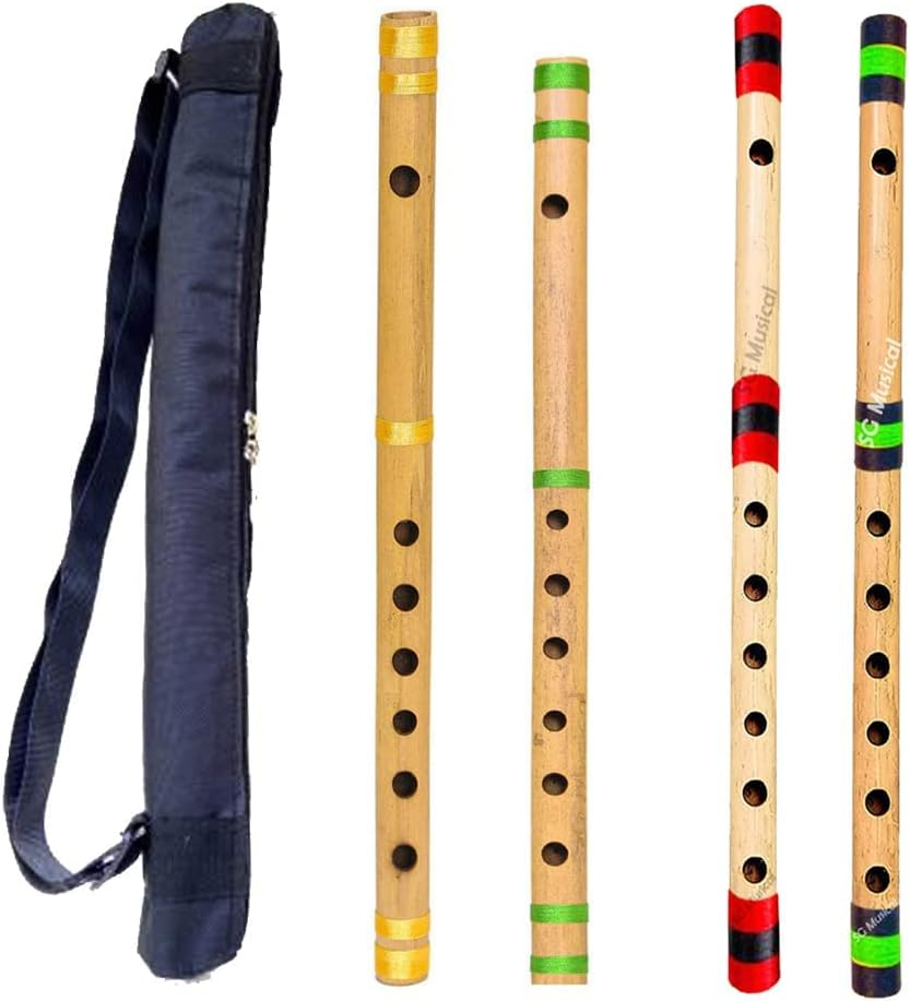 SG Musical - TD - Flute G Scale, G-Scale, a Scale & C Scale Bansuri Bamboo - TD - Flute with Cover TD_BG_H_31 image number 2