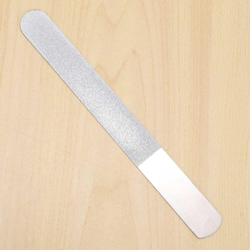 Mellisso 12 Pieces Stainless Steel Nail File Double-Sided Diamond Nail File Metal Nail File Manicure File for Family and Travel image number 5