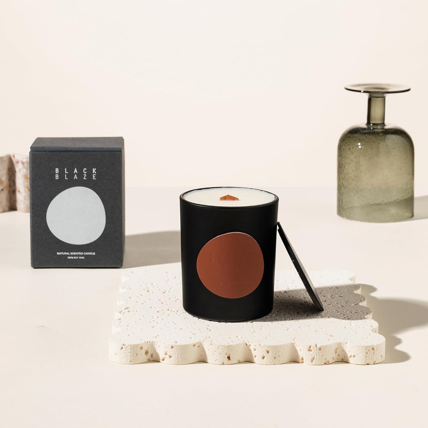 Luxury Candle & Veuve Champagne Christmas Hamper | Starry Stanley Gift Hamper by Good Day People | Premium Holiday Hamper with Bahen & Co. Chocolate, Black Blaze Candle, Christmas Pudding & Gingerbread &ndash; Gift Box for Christmas Celebrations & Holiday Occasions