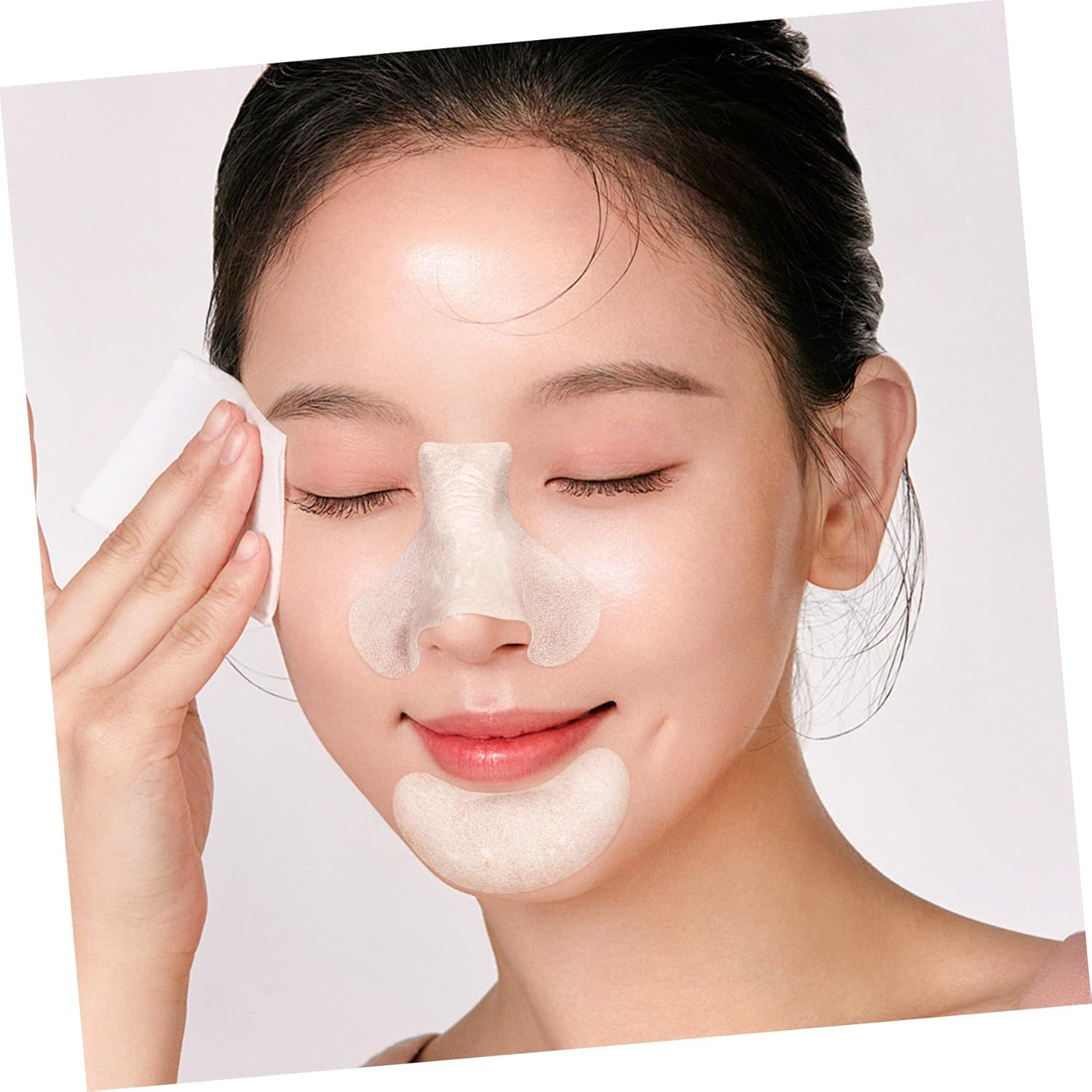 CANIGHT 200Pcs Skin Care Nose Strip Lotion Patches Nose and Chin Cleaning Patches image number 4