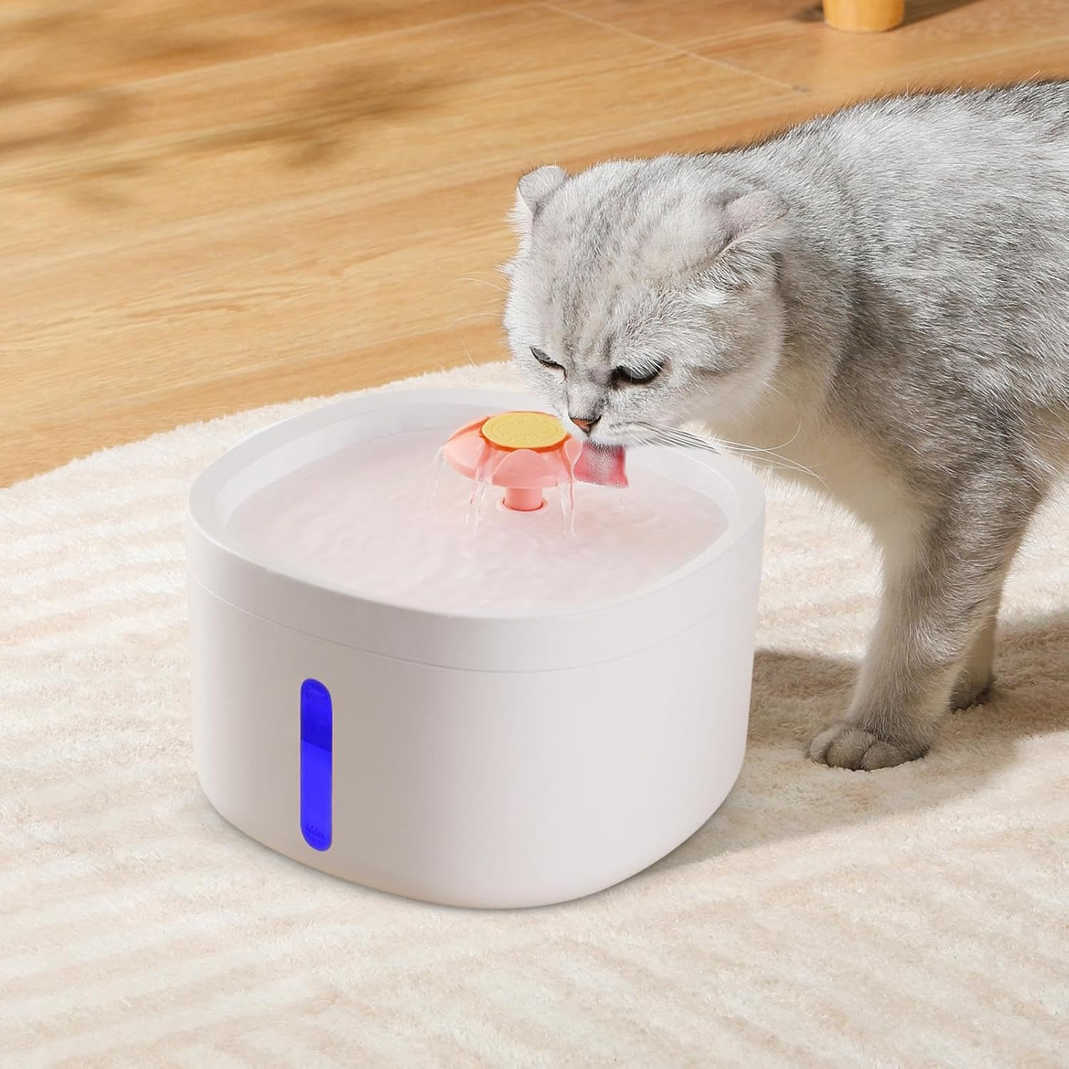 Pet Drinking Fountain, Cat Hydration Bowl, Pump, Large Capacity Fountain, Pump Cat Hydration Fountain with Usb Plug-In for Bedrooms and Dining Rooms. image number 3