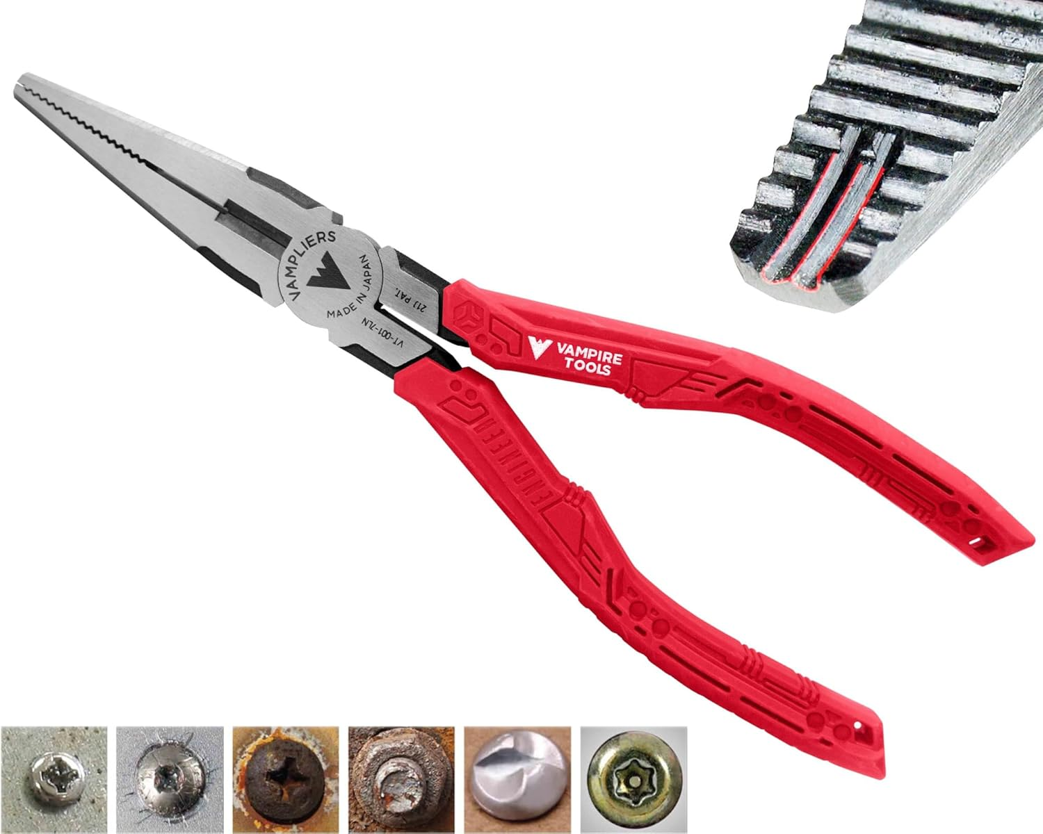 Vampliers Vampire Professional Tools International VMPVT-001-7LN 7LN, 7.5" Long Nose image number 4