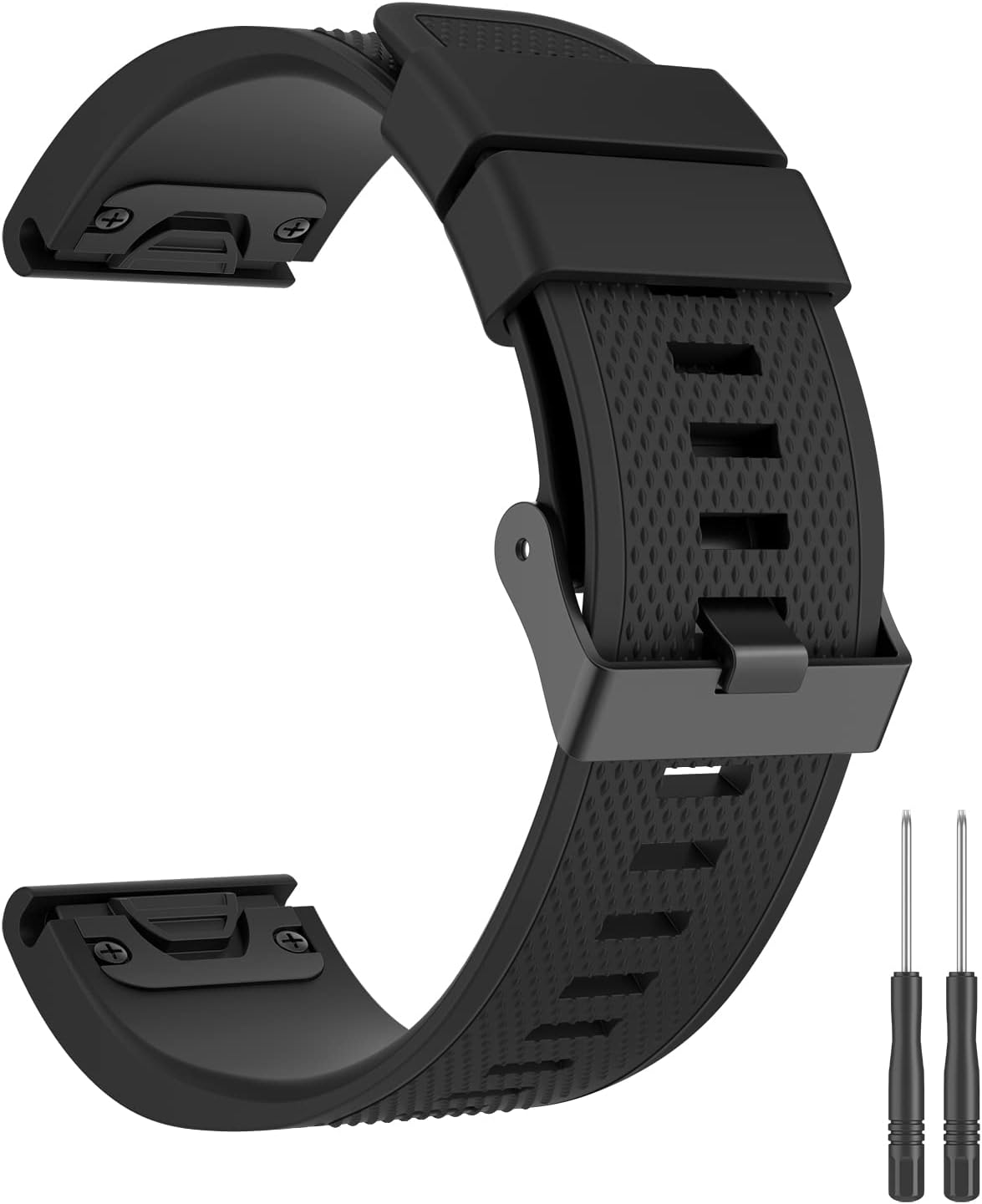 Sport Bands for Garmin Fenix 7 Band/Fenix 6 Band/Fenix 6 Pro/Fenix 5/Fenix 5 Plus/Instinct/Quatix 5/Forerunner 935/945/745, 22Mm Silicone Breathable Replacement Wristband Quick Release Strap for Garmin Fenix 7/Fenix 6/Approach S60/S62/Quatix 5 Sapphire/Forerunner 935 image number 4