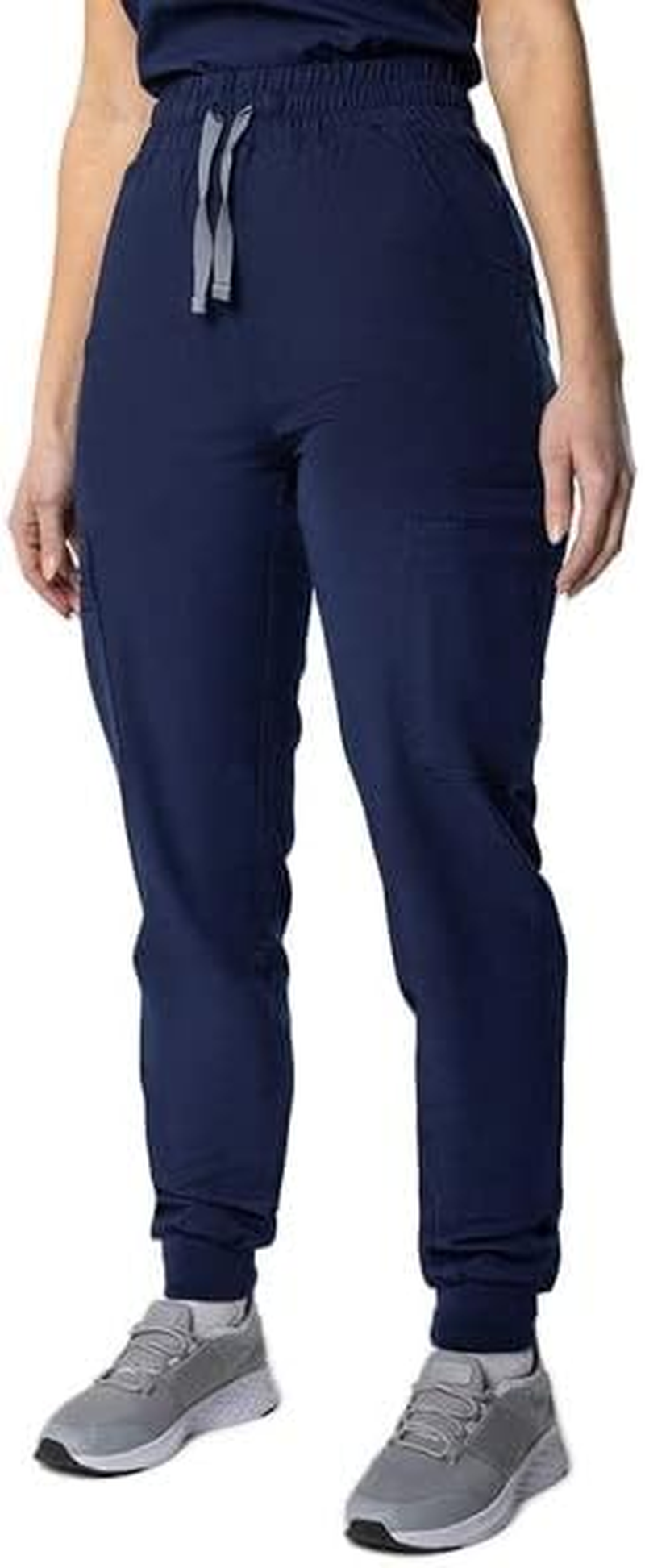 Bad Workwear Women'S Revolutionary Slim Fit Jogger Scrub Pants, Navy, Medium
