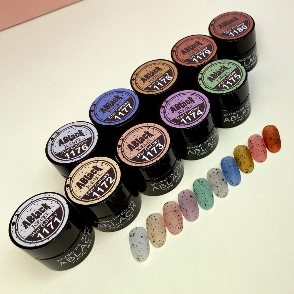 ICE GEL ABLACK Color Gel, Dalmatian Gel, 0.1 Oz (3 G), for Gel Nails image number 2