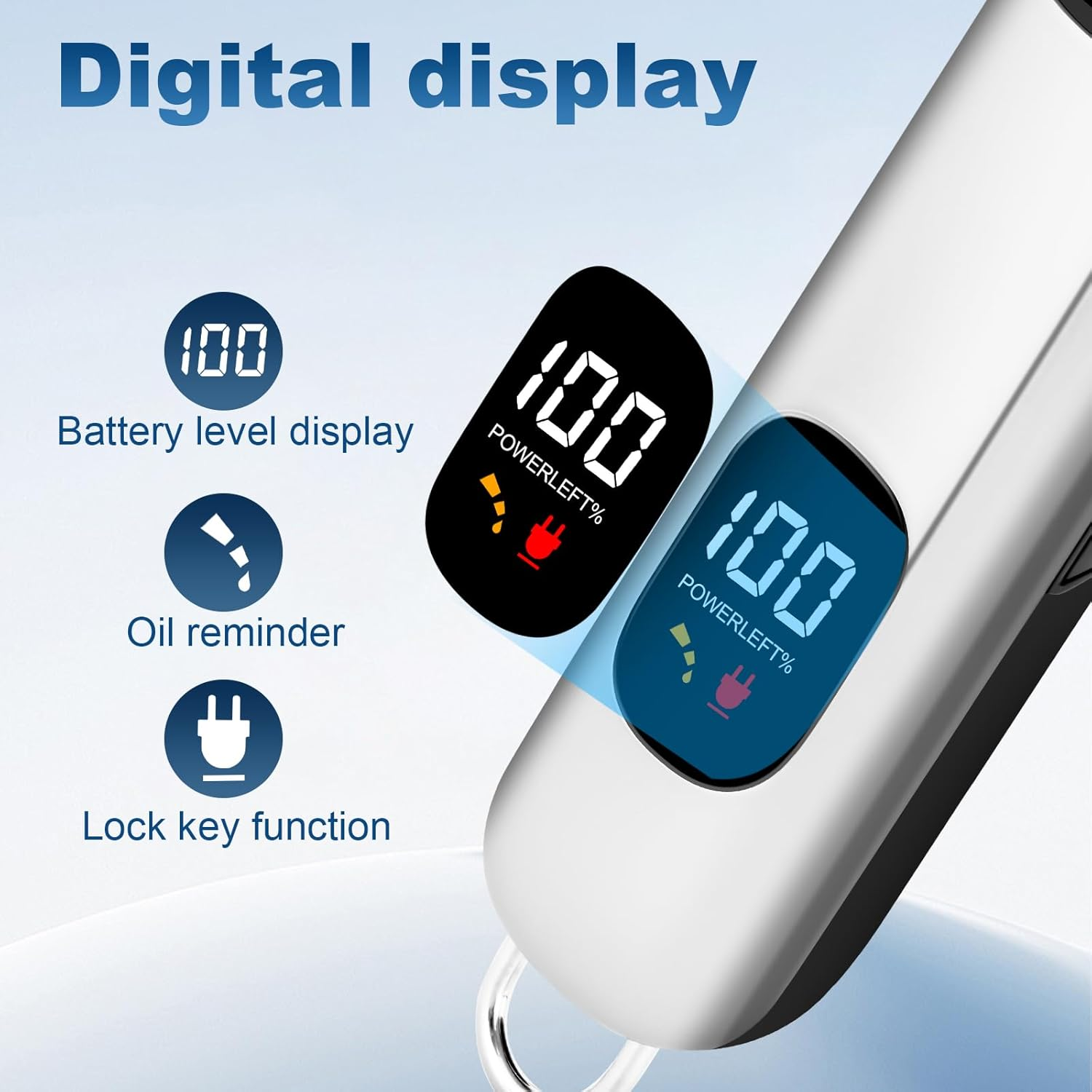 Evavii Professional Hair Trimmer, Hair Trimmer, Wireless, Strong Drive, Rechargeable, Beard Trimmer, Hair Trimmer, Men'S T-Blade Trimmer, Razor, Precision Trimmer, Care Set for Men, Waterproof image number 4