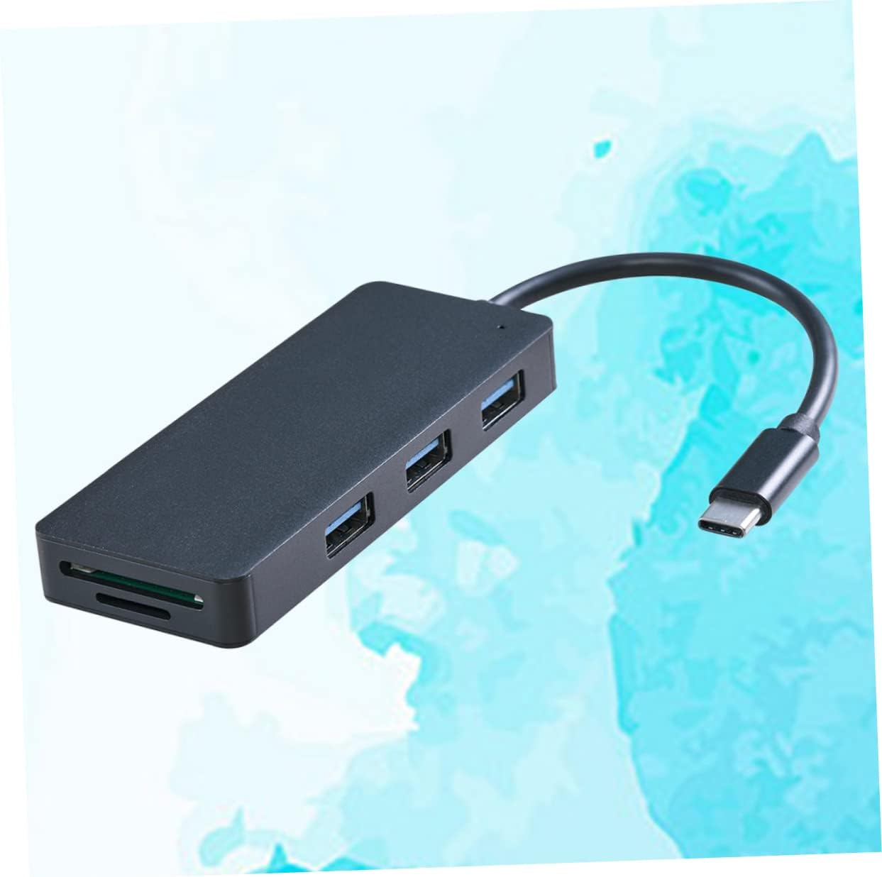 BETOOKY 3-Port USB 3.0 Hub 5 1 Laptop Hub Type- USB Hub Charging Adapter USB Power Adapter USB- USB Hub Individual Power Type Connectors to USB Gigabit Ethernet Docking Station image number 4