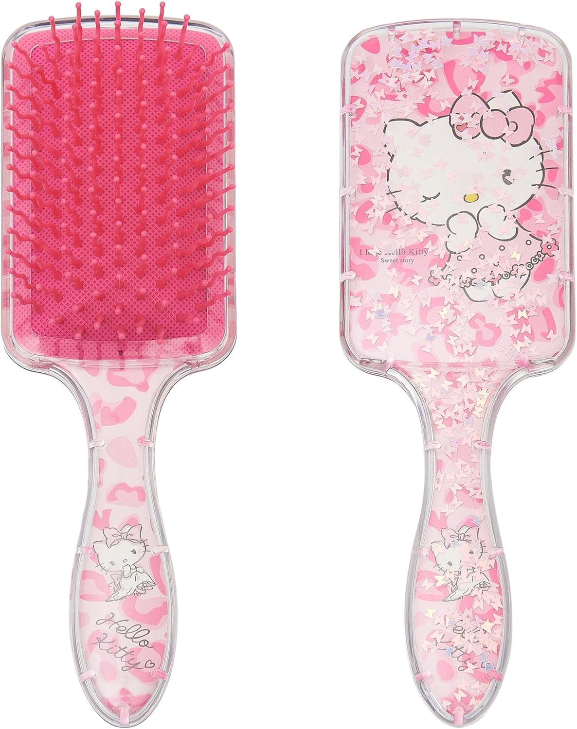 Cute Hair Brush for Women & Girls, Glide through Tangles with Ease for Thick Curly Thin Long Short Dry & Wet Hair (Pink)