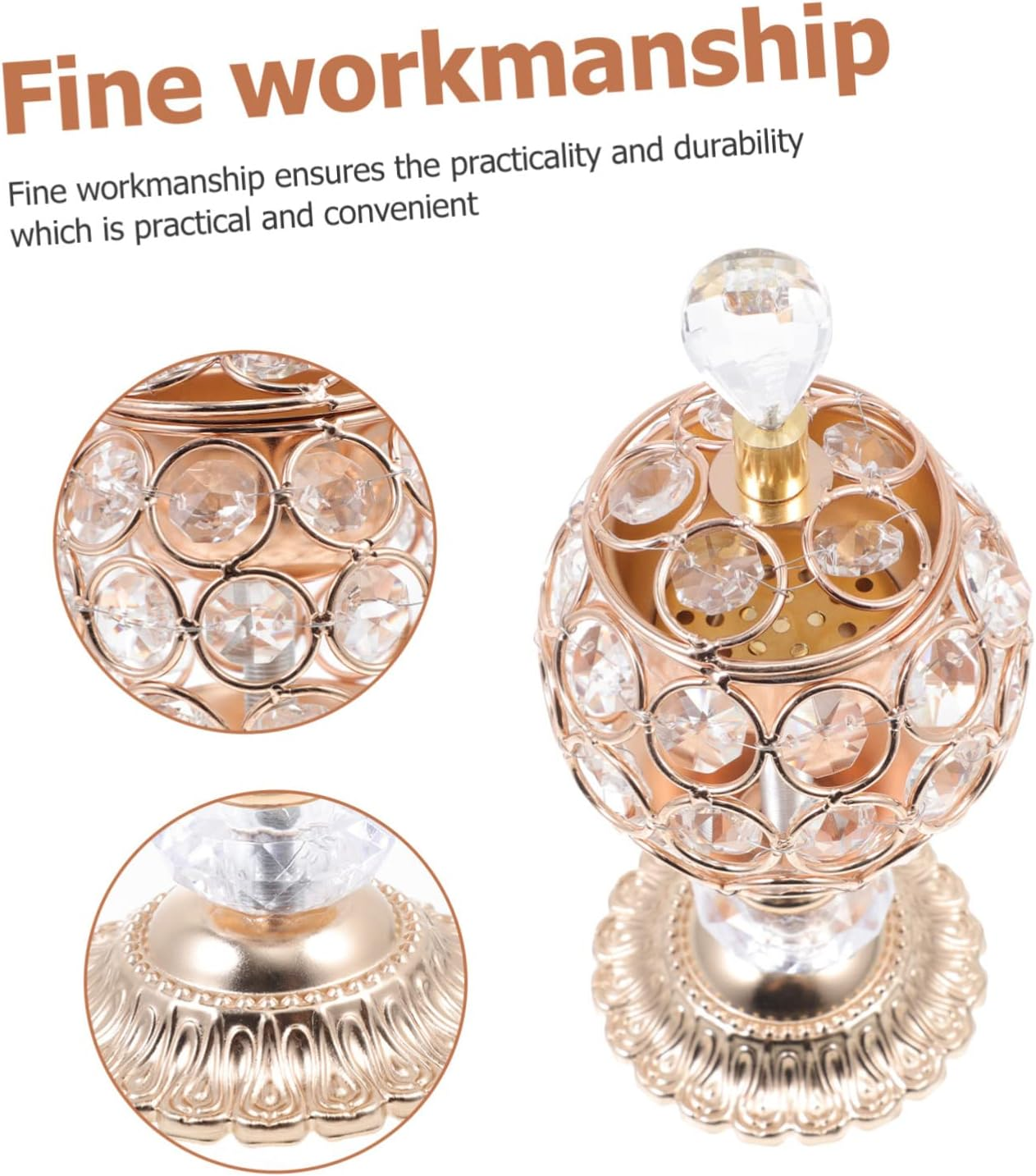 Metal Censer Decorative Incense Burning Base for Home Use Creative Incense Holder Desktop Design for Home Decor and Cones image number 5