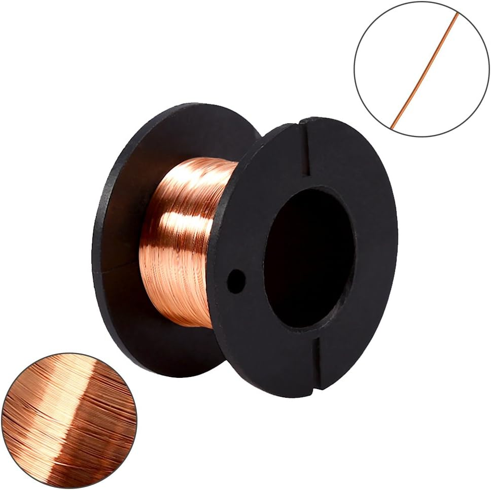 5 Rolls Copper Enameled Winding Wire - 0.1 Mm Diameter, 15M Length for Repair image number 3