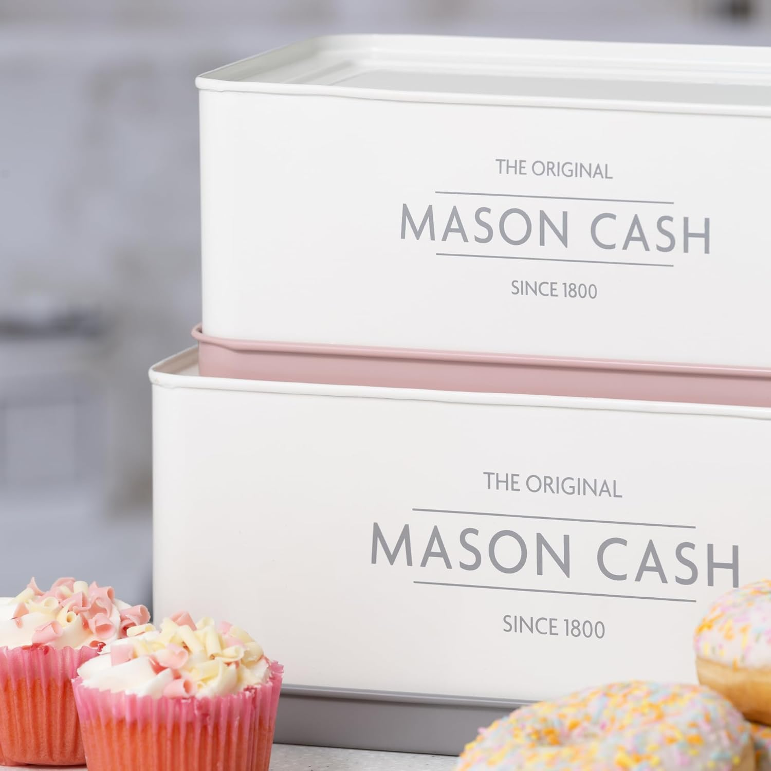 Mason Cash Innovative Kitchen Set of 2 Rectangular Tins, 1.7 Litre / 2.5 Litre - Colour Coated Steel image number 6