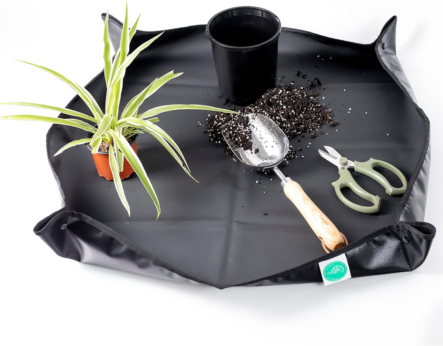 Five Lime, Plant Repotting Mat, Indoors or Balcony Plant Transplanting, Waterproof, Foldable and Portable, Ideal for Bonsai, Succulent and Flower Pots. image number 5