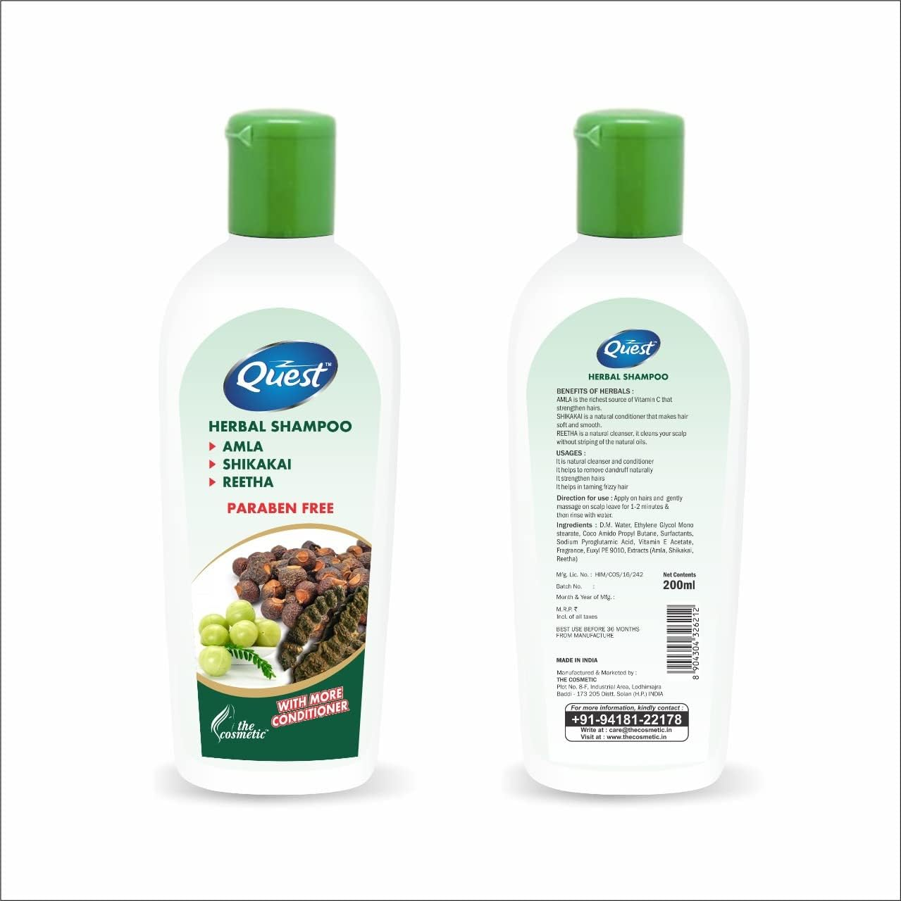 QUEST Herbal Shampoo - 400Ml