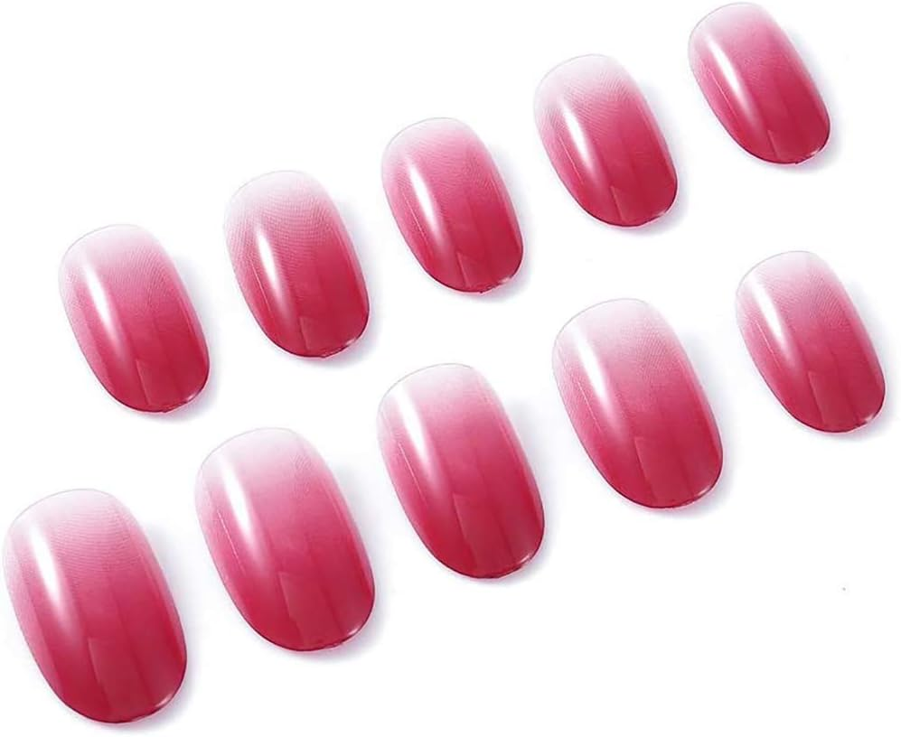 24 Pcs False Nails Tips Full Cover Stick on Nail Glitter Ballerinafor Women and Girls Hands Manicure Decoration image number 1