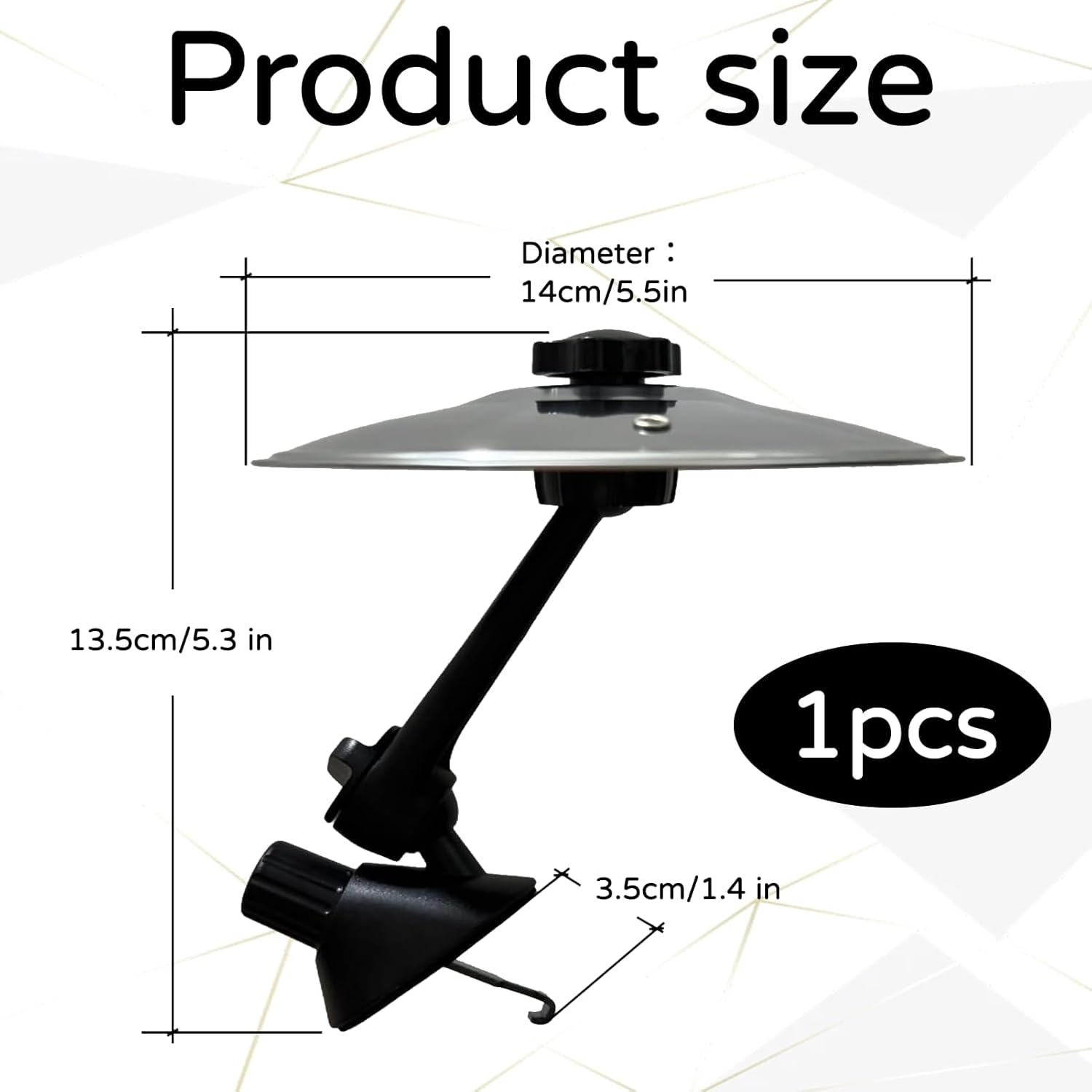 1 Pcs Car Cymbal Air Vent,Car Cymbal,Car Symbol Drum Air Vent,Platillo De Bateria Para Auto,Car Drum Cymbal Air,Crash Cymbal,Drum For,For All Types of Vehicles image number 4