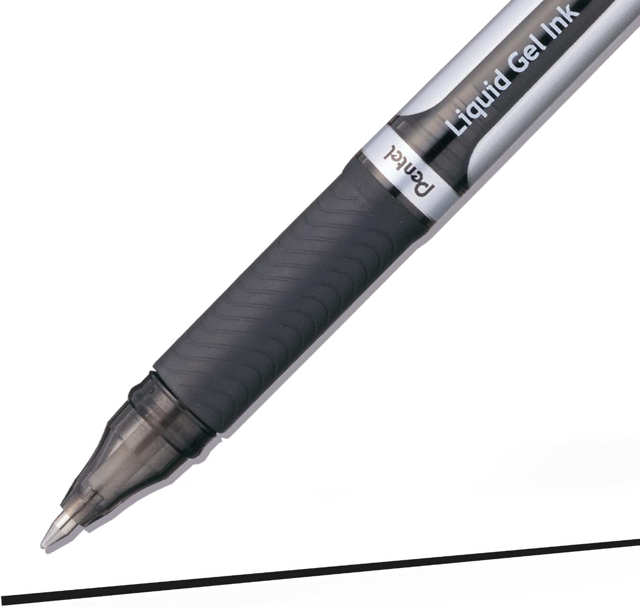 Pentel Energel Liquid Gel Pen 0.7Mm Medium Nib Black Ink, Box of 12 Pens (BL57-A)