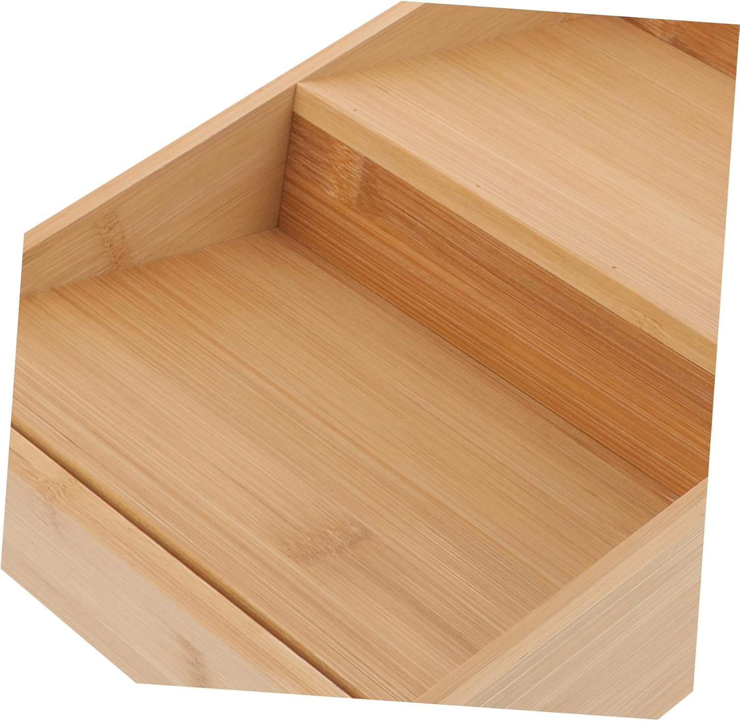 Hoement Bamboo Spice Rack 3-Tier Kitchen Organizer Spice Shelf for Seasoning Bottles Storage Countertop and Cabinet Condiment Holder image number 6