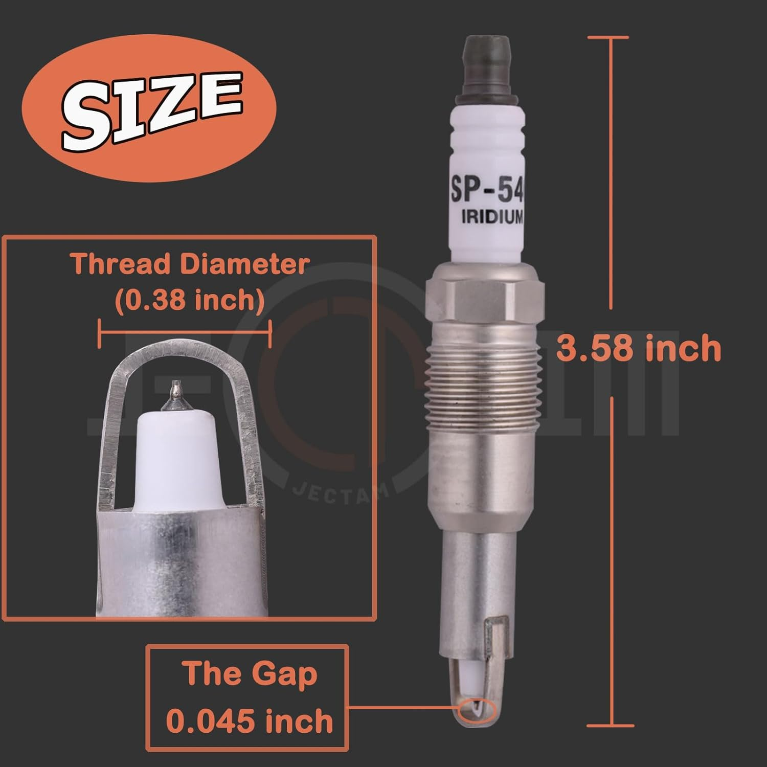 Iridium Spark Plug SP546 8 Pcs Compatible with 04-08 Ford 5.4L Expedition F-150 F-250 F-350 Super Duty Truck Navigator Mountaineer PZT14F PZT1F PZT2F PZT2FF4 image number 3